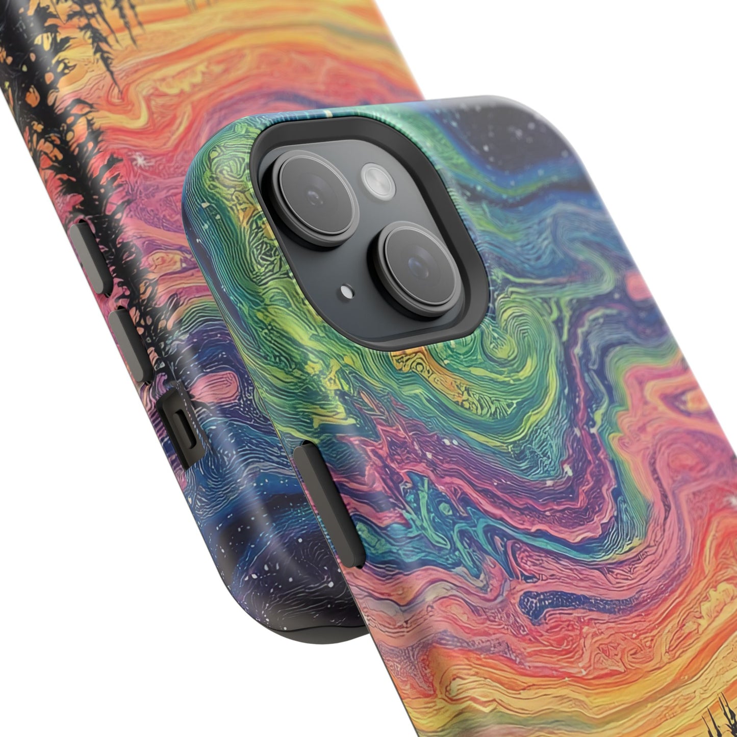 Nature-Inspired Impact-Resistant Phone Case - Vibrant Galaxy Sky Design