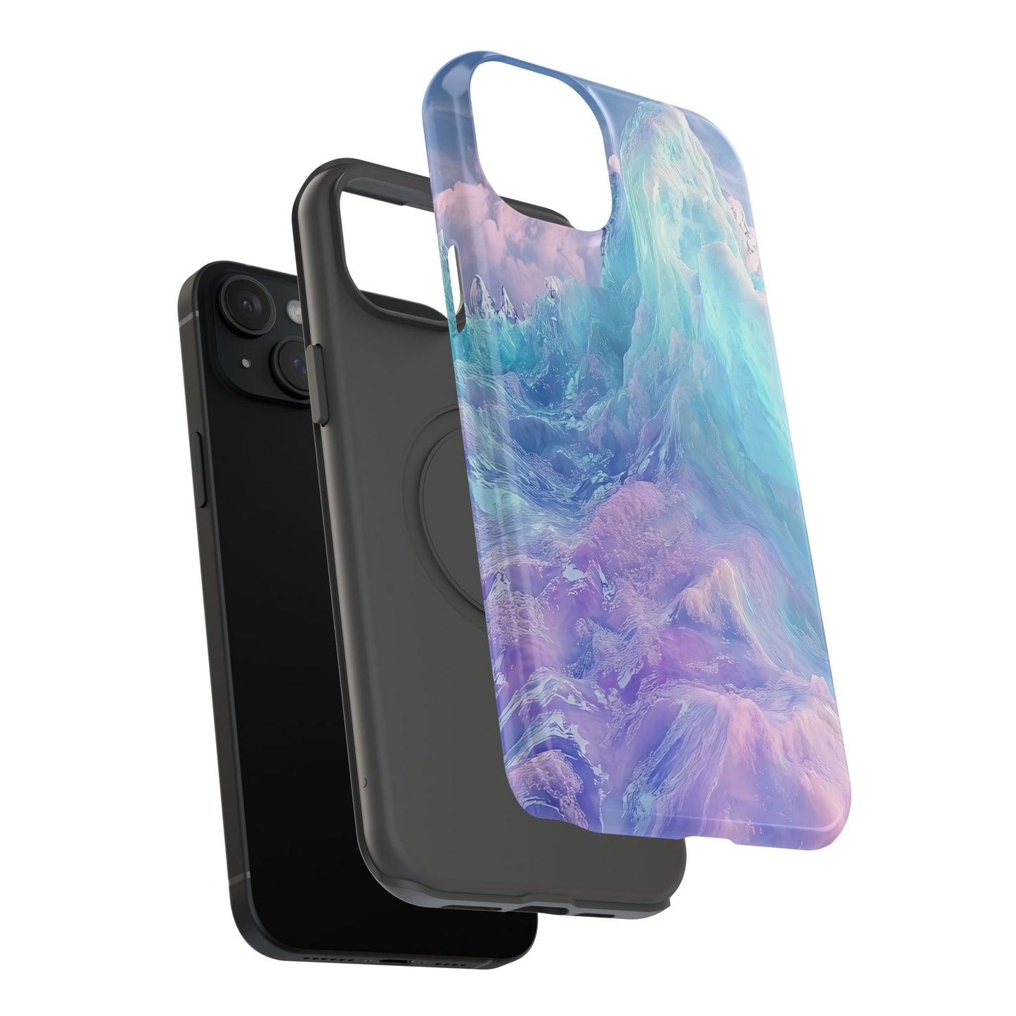 Phone Case - Colorful Abstract Waves Design
