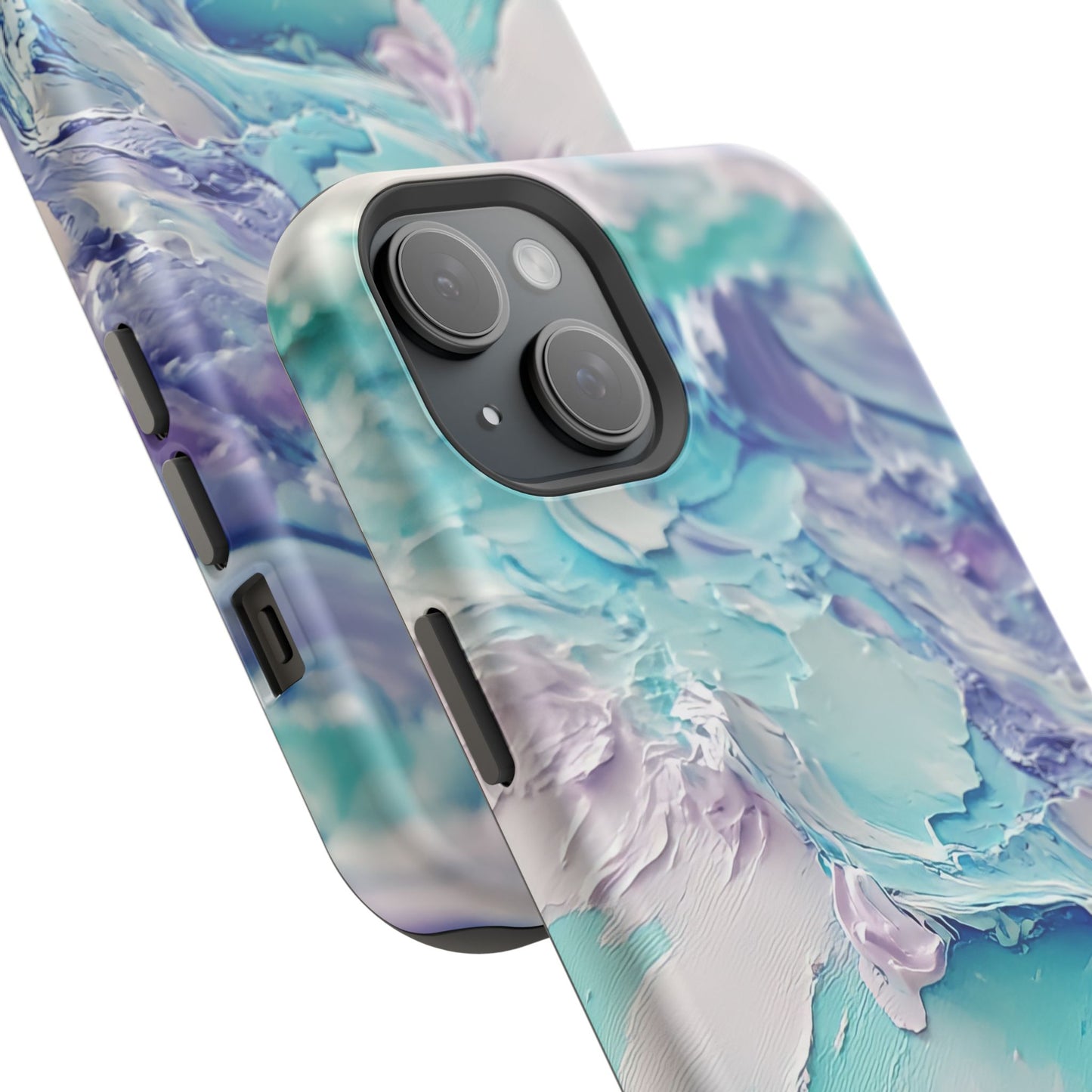 Aqua Abstract Impact-Resistant Phone Case