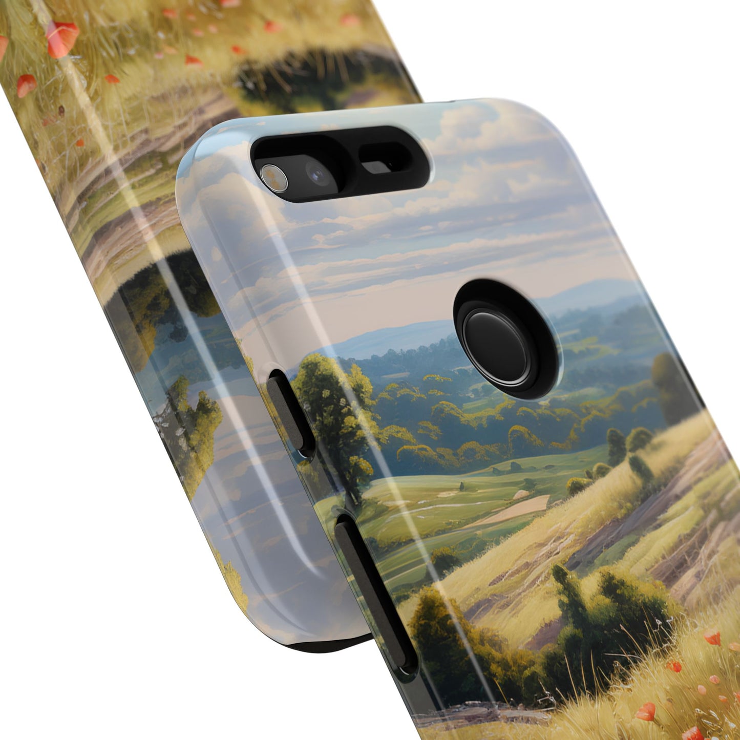 Phone Case with Beautiful Poppy Field Design