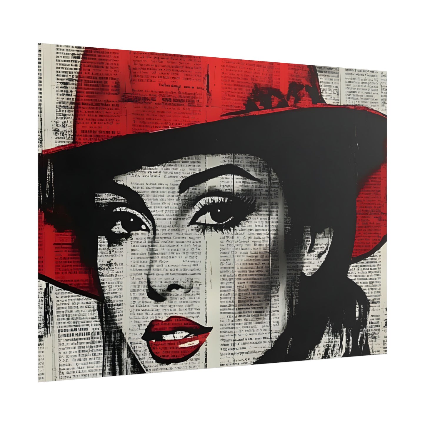 Retro Pop Culture woman 4 - Vintage poster, Wall Art