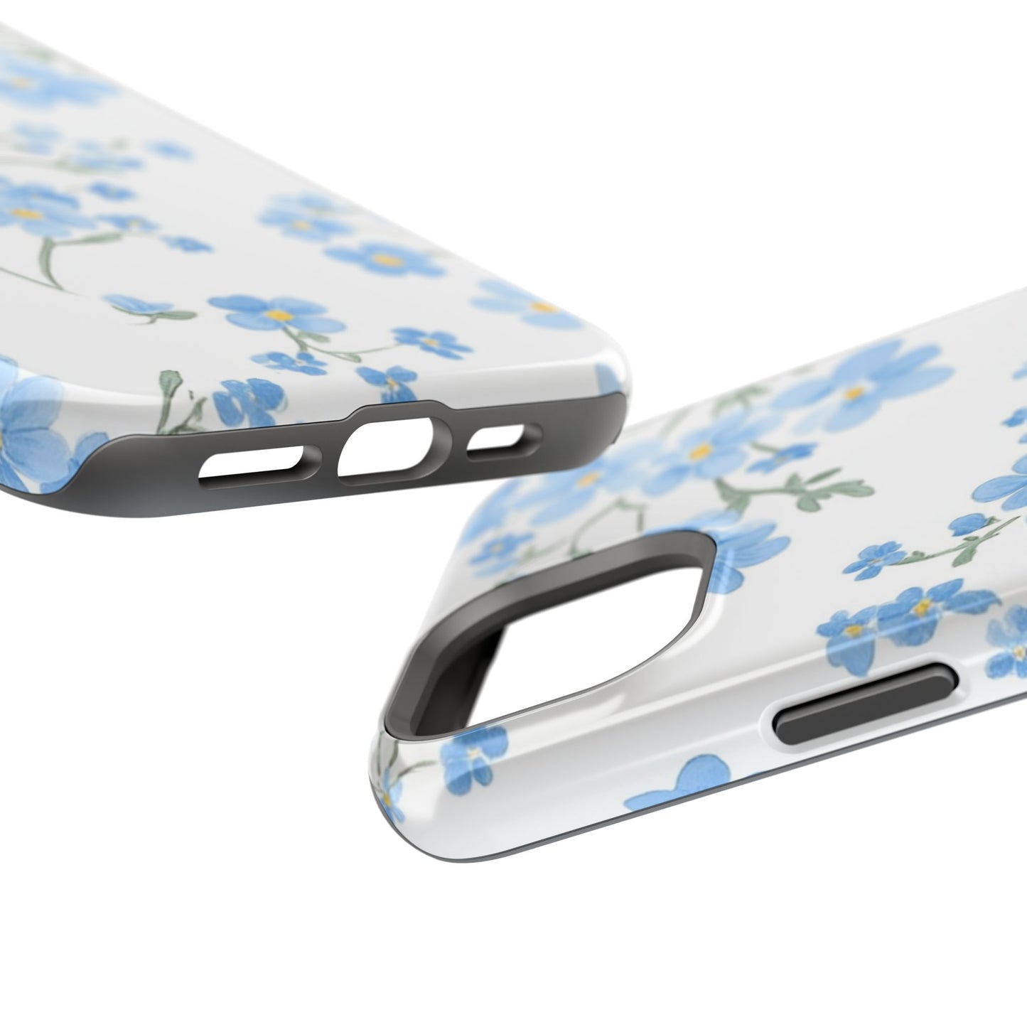 Blue Flower Design Floral Phone Case