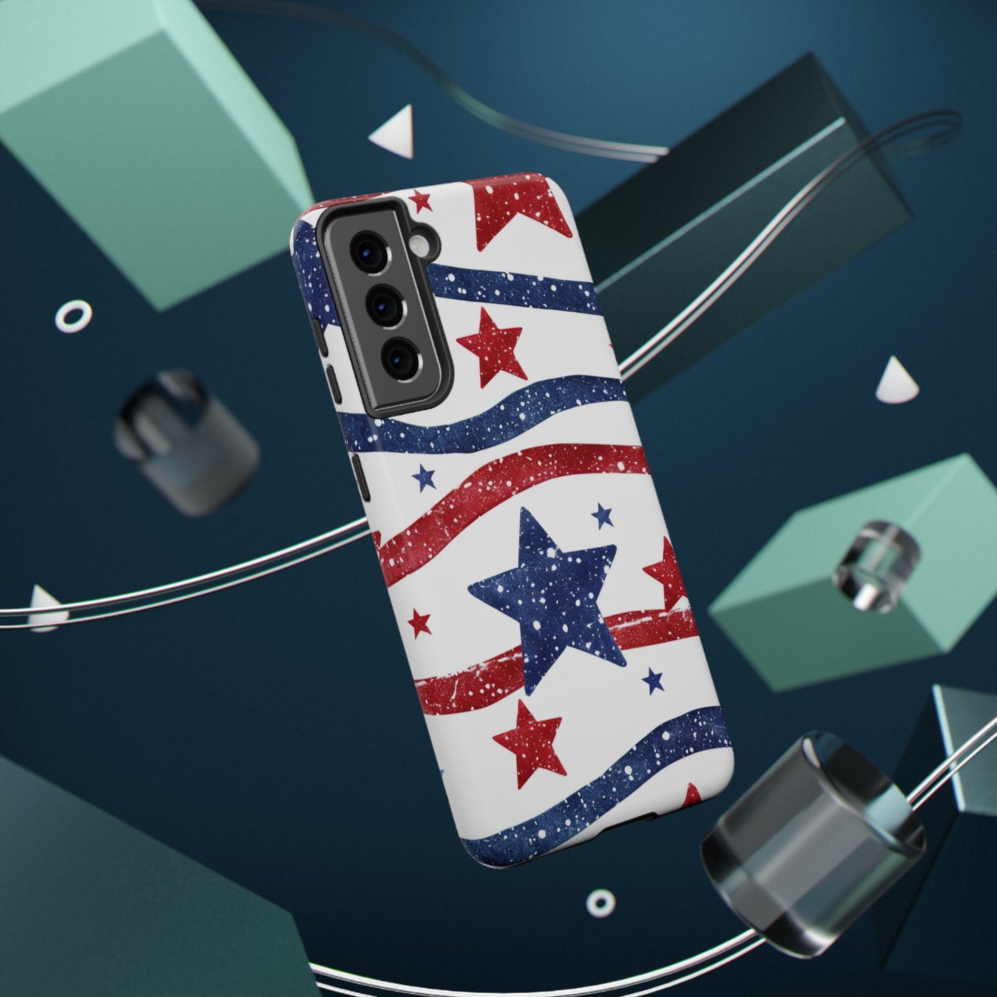 Stars & Stripes Design Impact-Resistant Phone Case