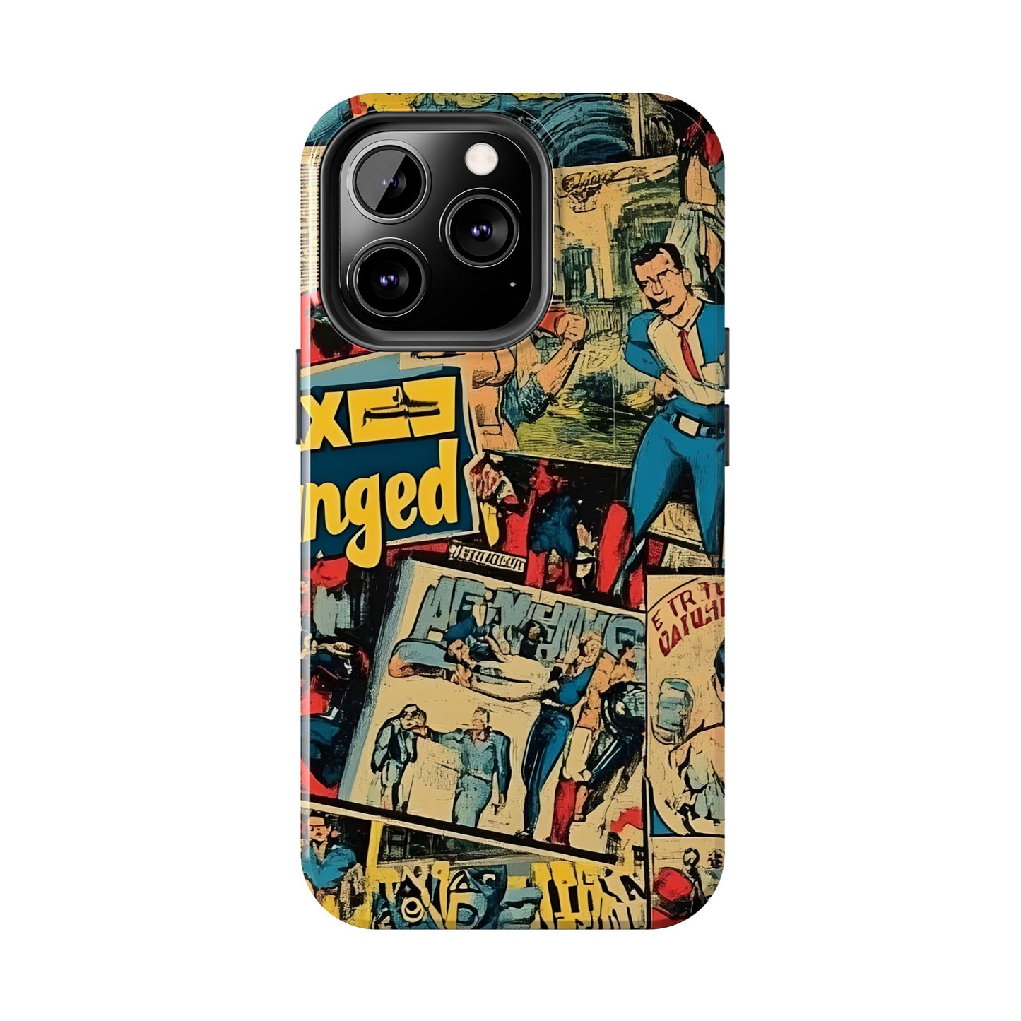 Vintage Comic - Tough Phone Cases, Superhero Phone Covers