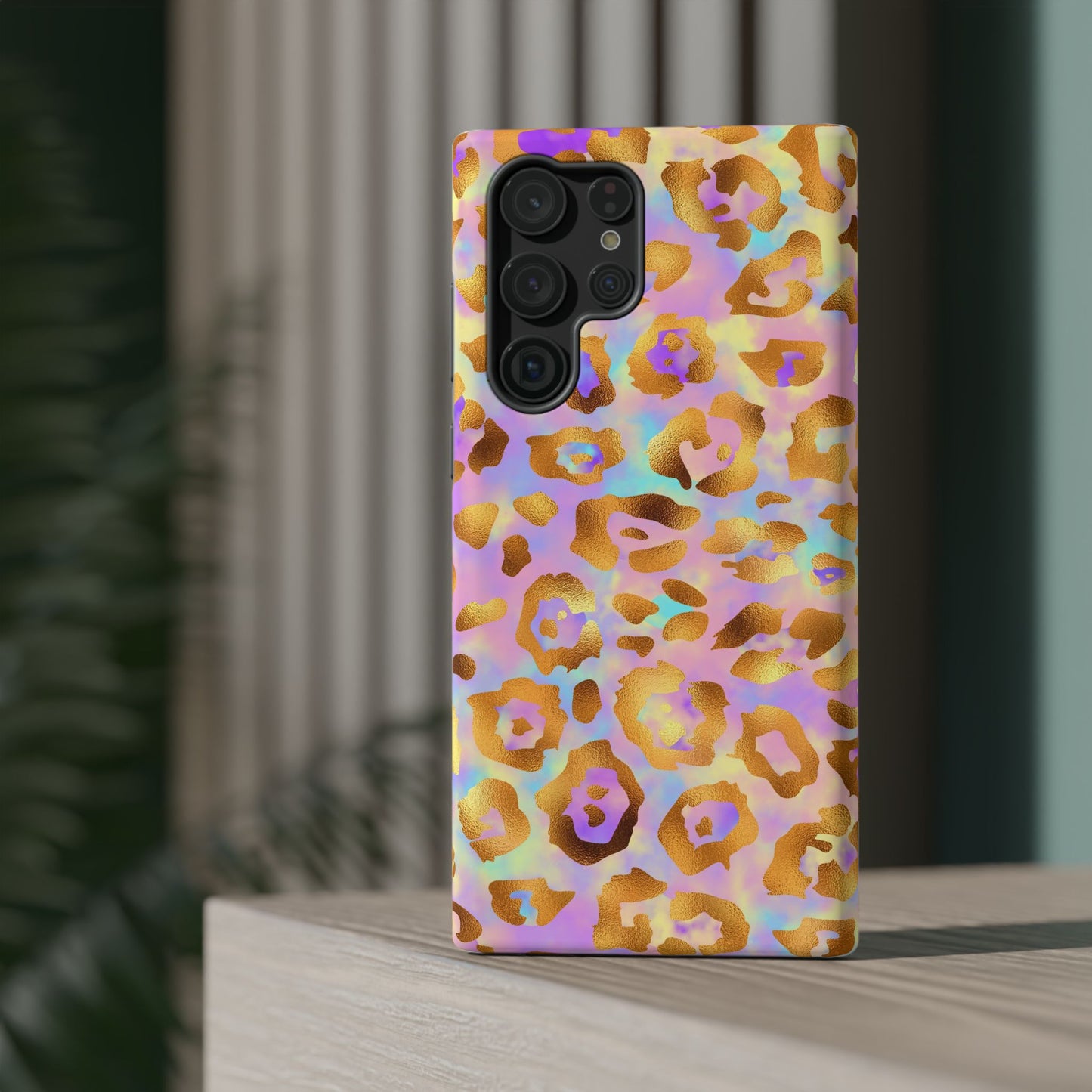 Leopard Print Impact-Resistant Phone Case