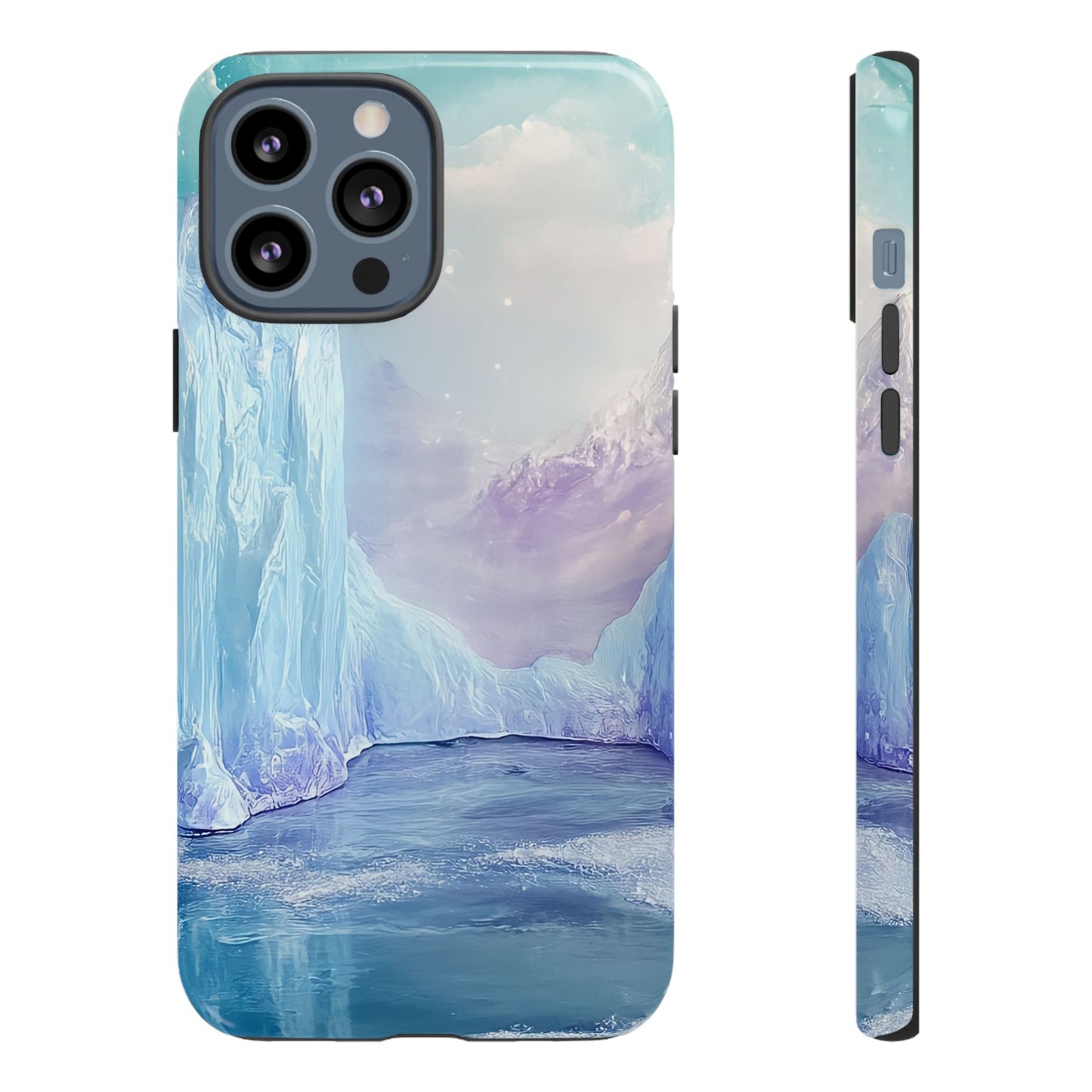Artistic Phone Case with Iceberg Design