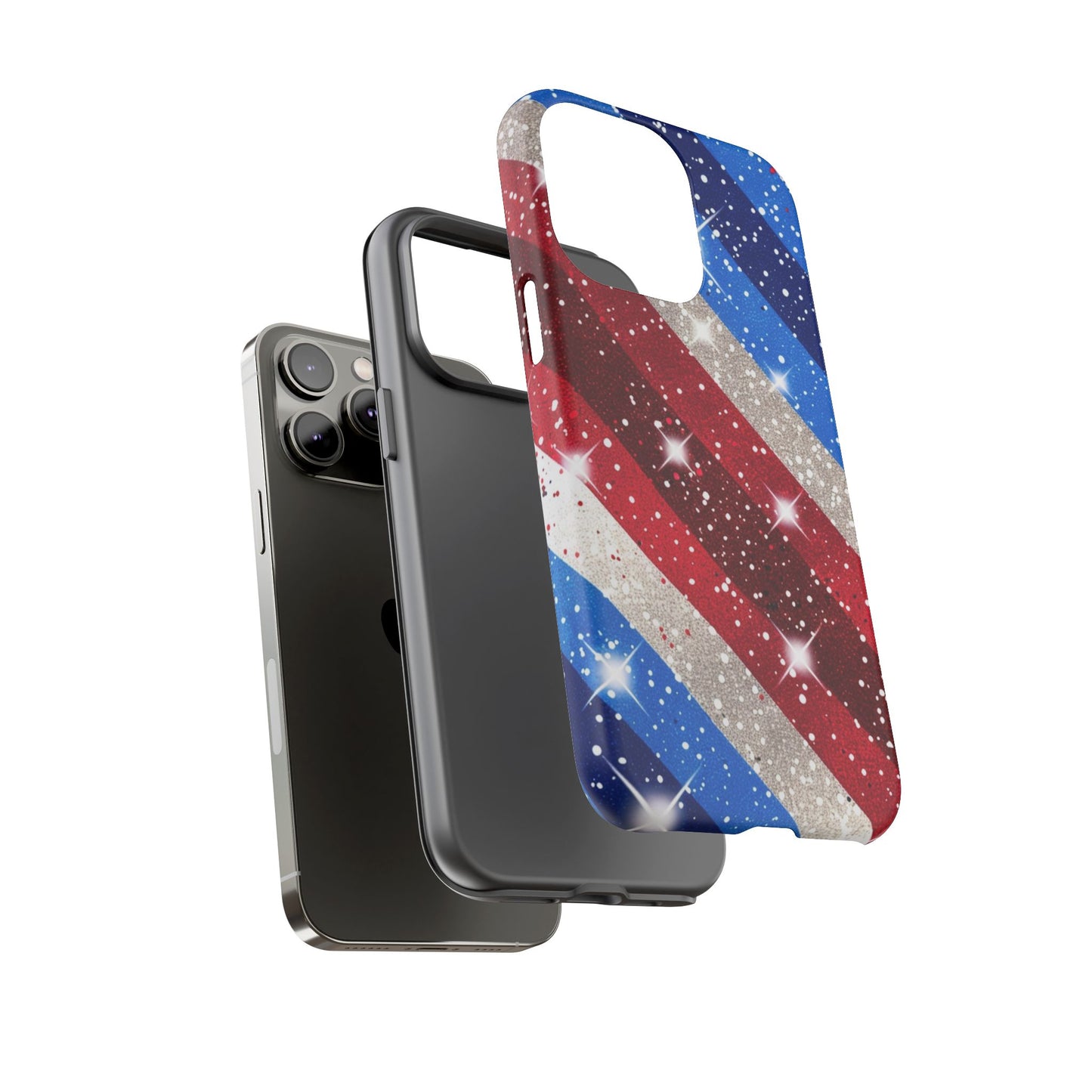 Glittery Patriotic Phone Case - Tough Cases