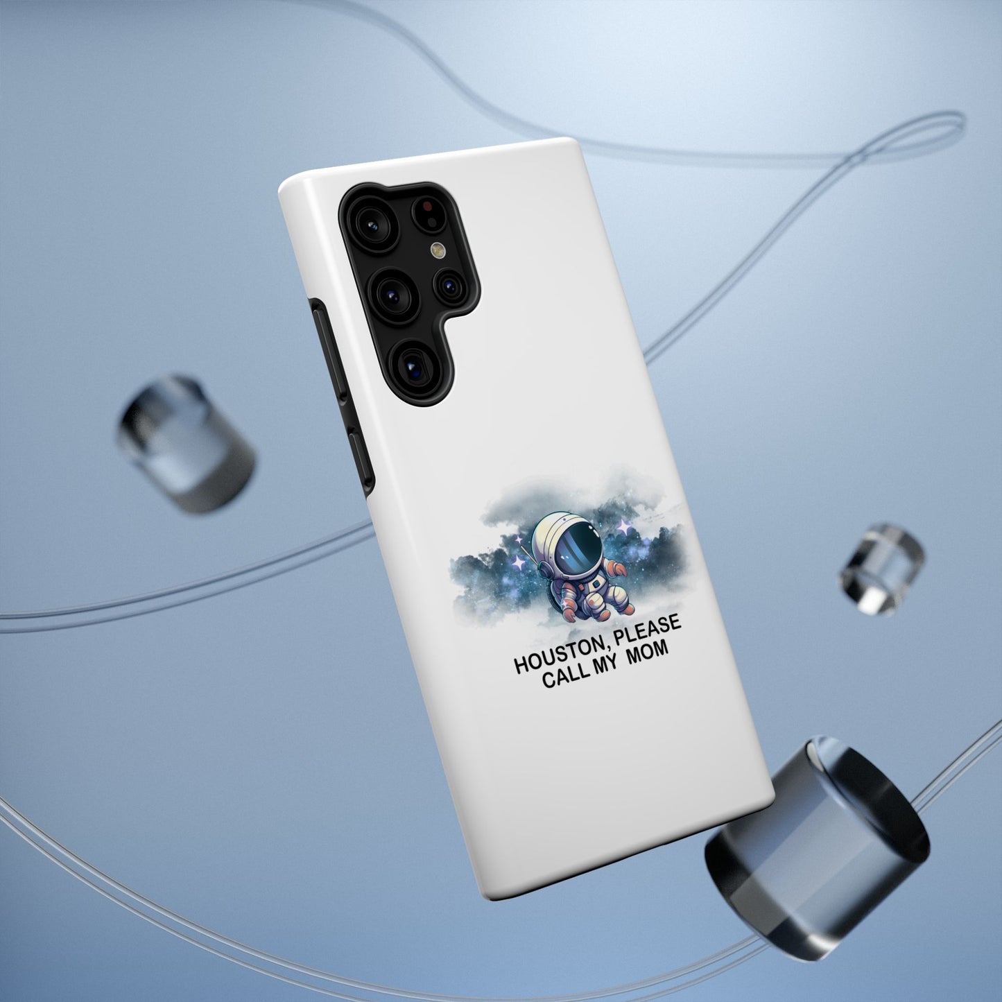Astronaut Phone Case - "Houston, Please Call My Mom" Impact-Resistant Cover for Space Lovers