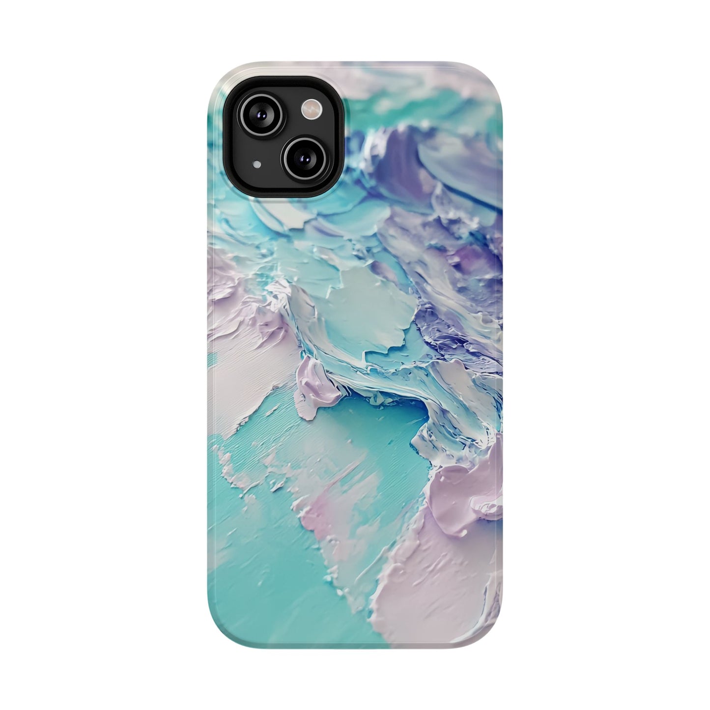 Aqua Abstract Impact-Resistant Phone Case