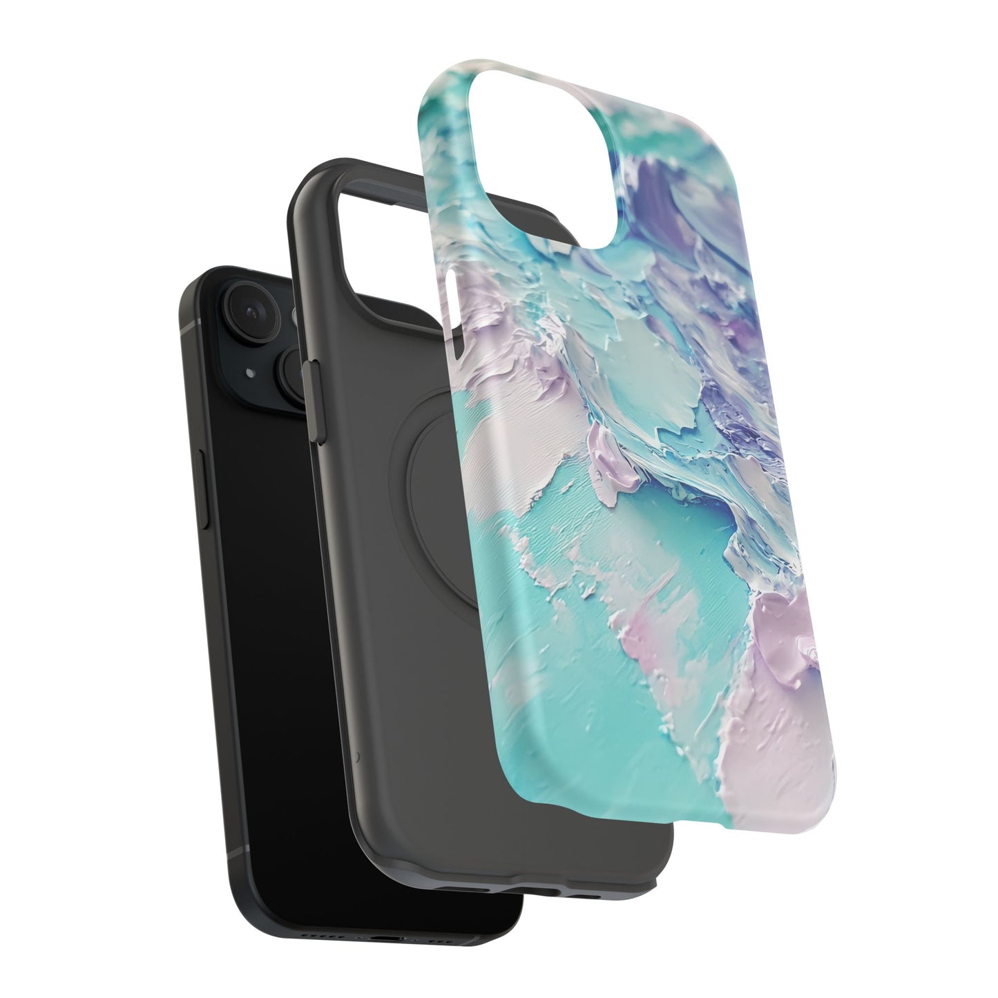 Aqua Abstract Impact-Resistant Phone Case