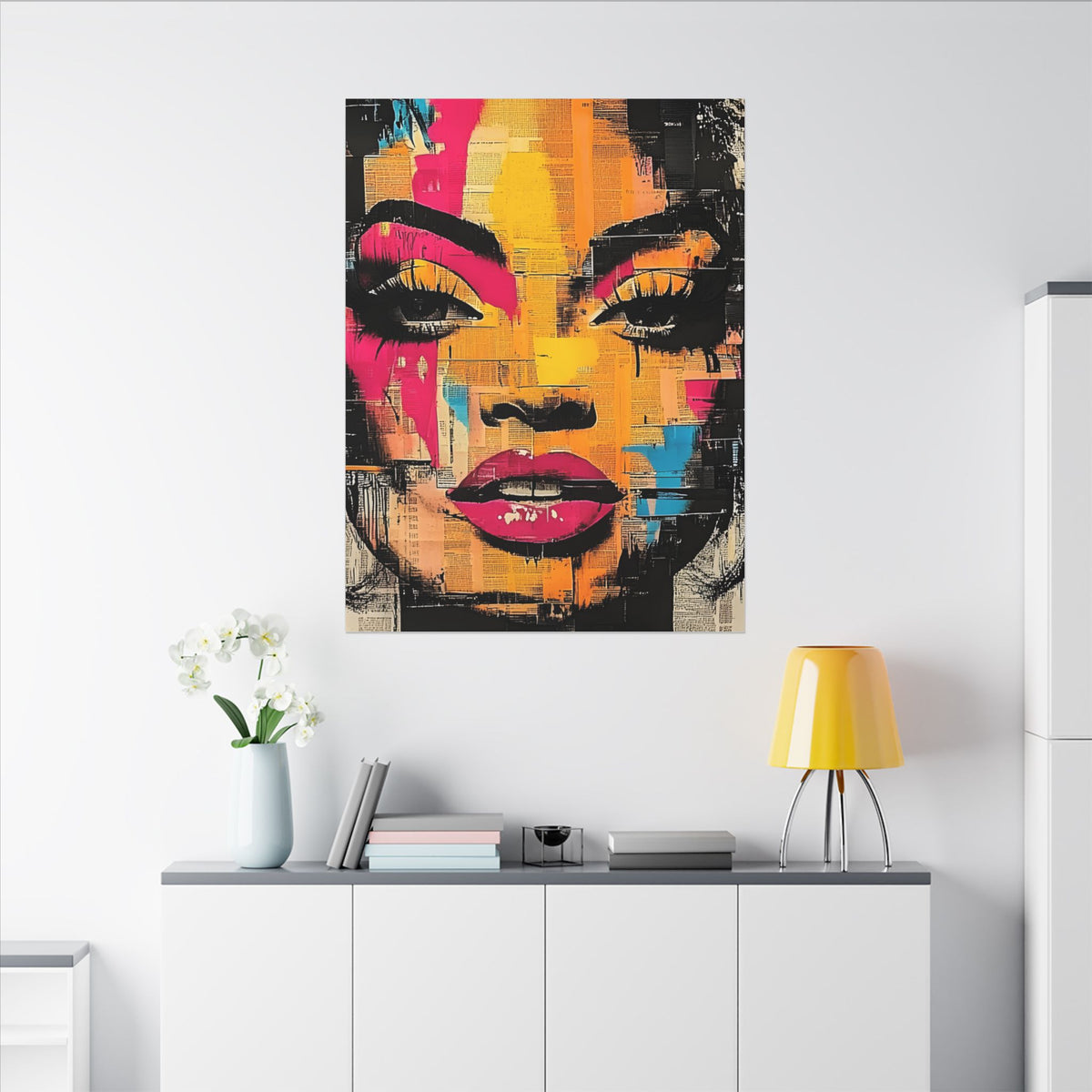 Canvas Wall Art - Retro Pop Culture Women 1
