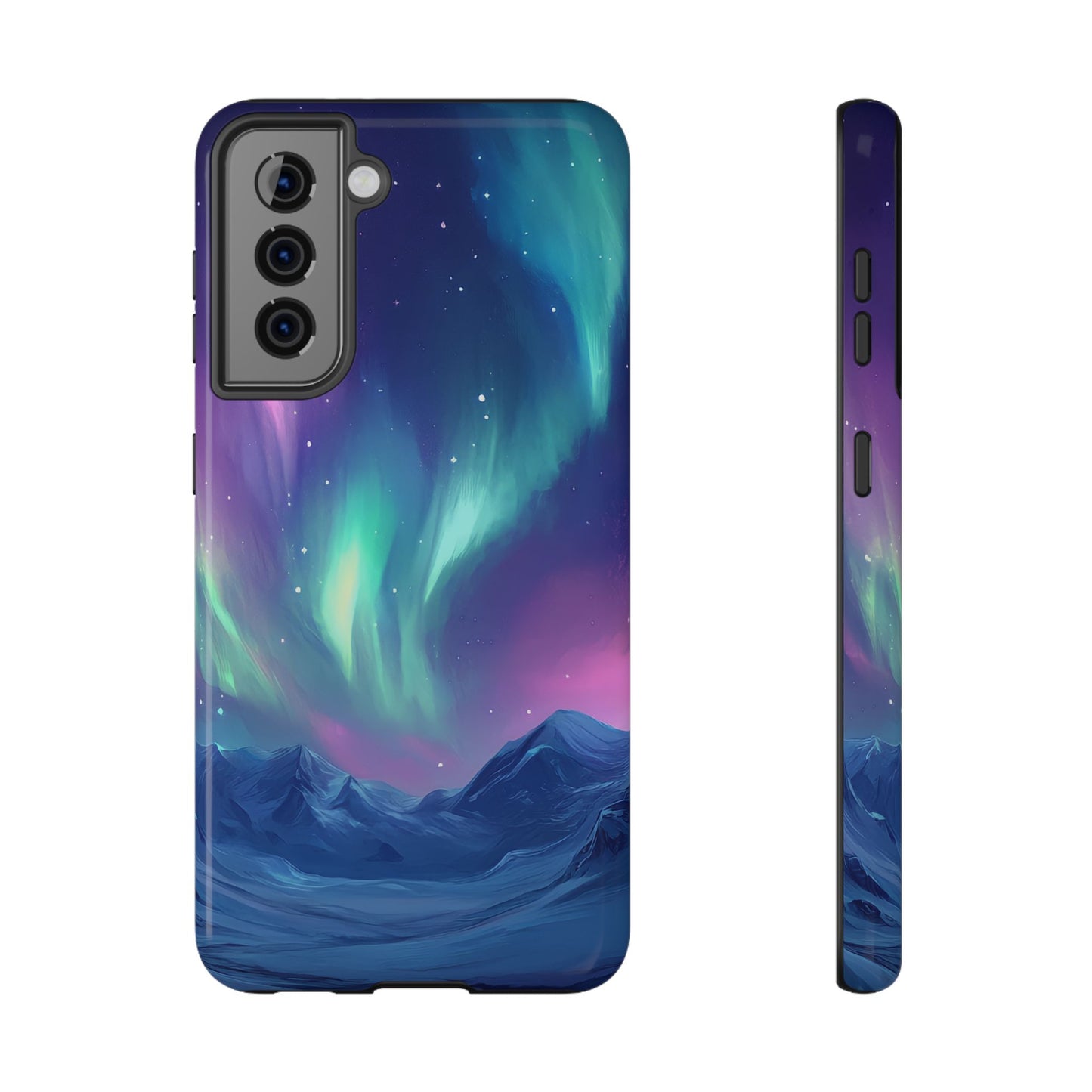 Aurora Borealis Impact-Resistant Phone Case - Colorful Northern Lights Design-2