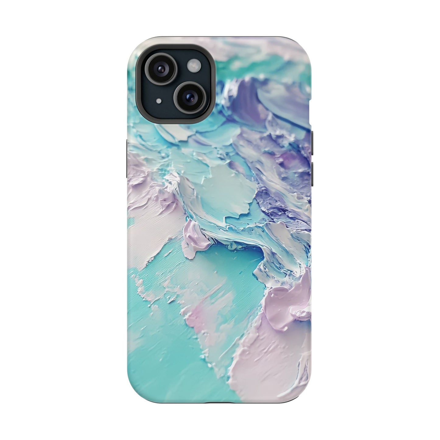 Aqua Abstract Impact-Resistant Phone Case