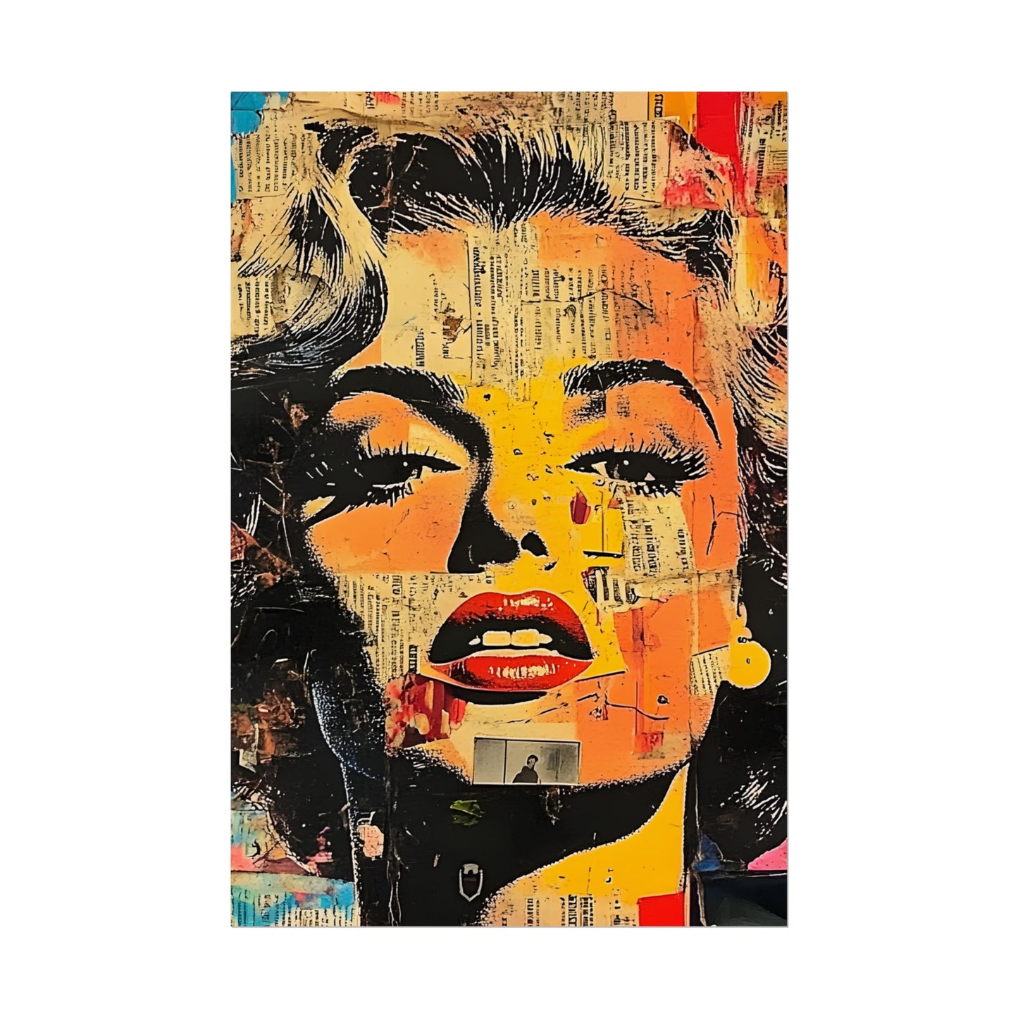 Wall Art Poster - Retro Pop Culture Woman 16, Comic Book Style