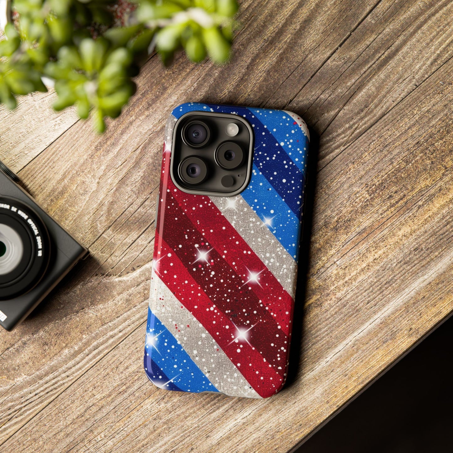 Glittery Patriotic Phone Case - Tough Cases