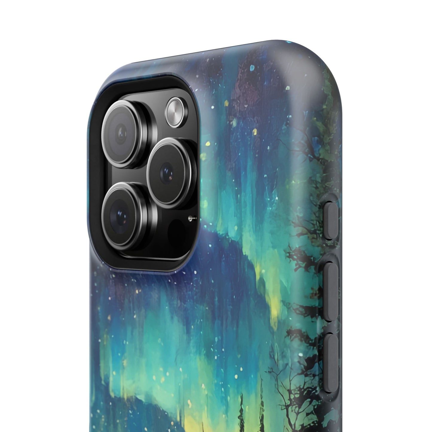 Aurora Borealis Impact-Resistant Phone Case - Durable Protection with Stunning Northern Lights Design