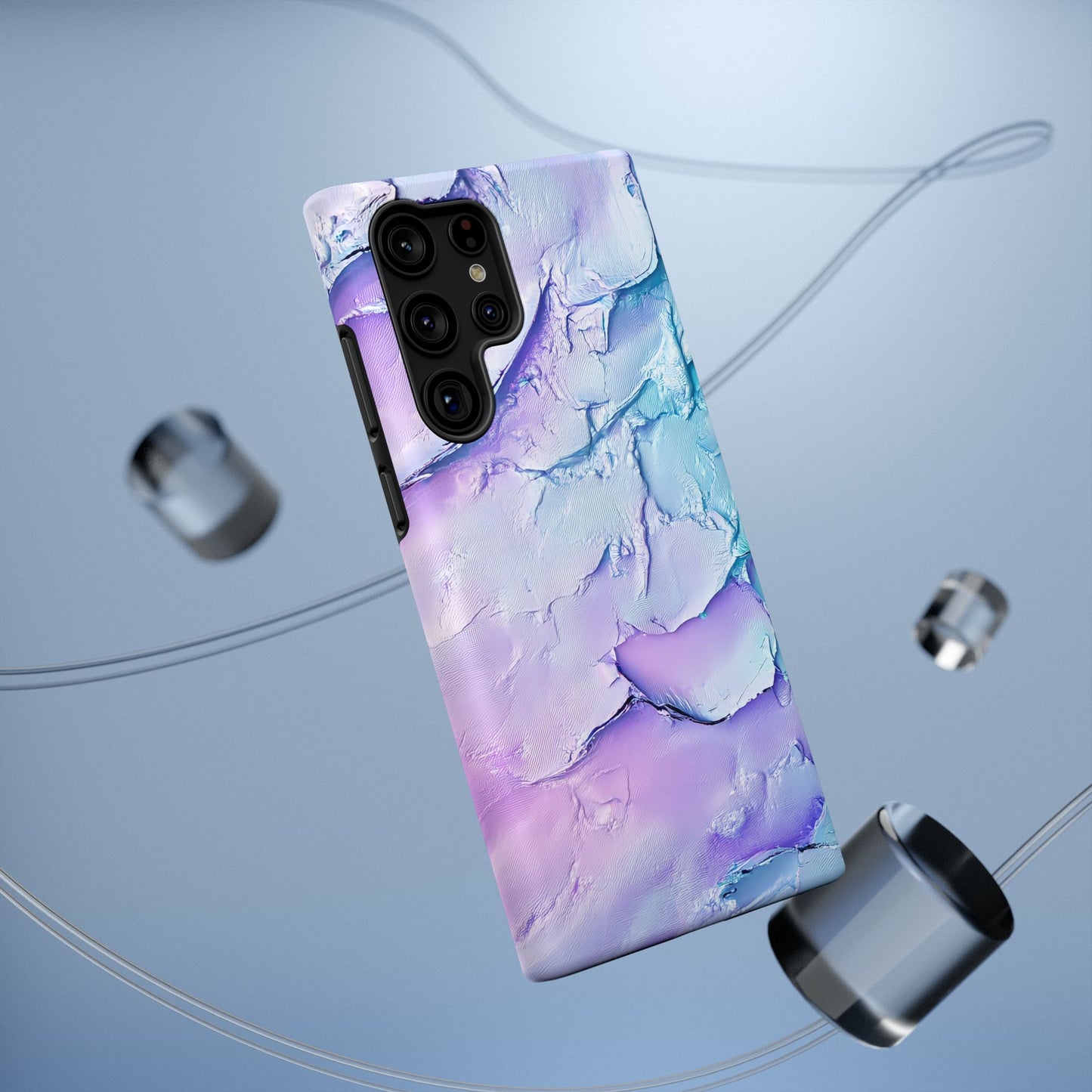 Vibrant Impact-Resistant Phone Case - Colorful Texture Design