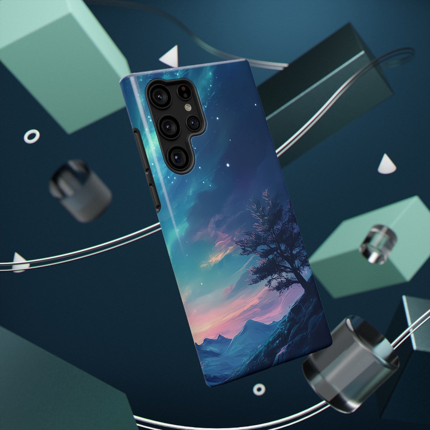 Stunning Galaxy Tree Impact-Resistant Phone Case
