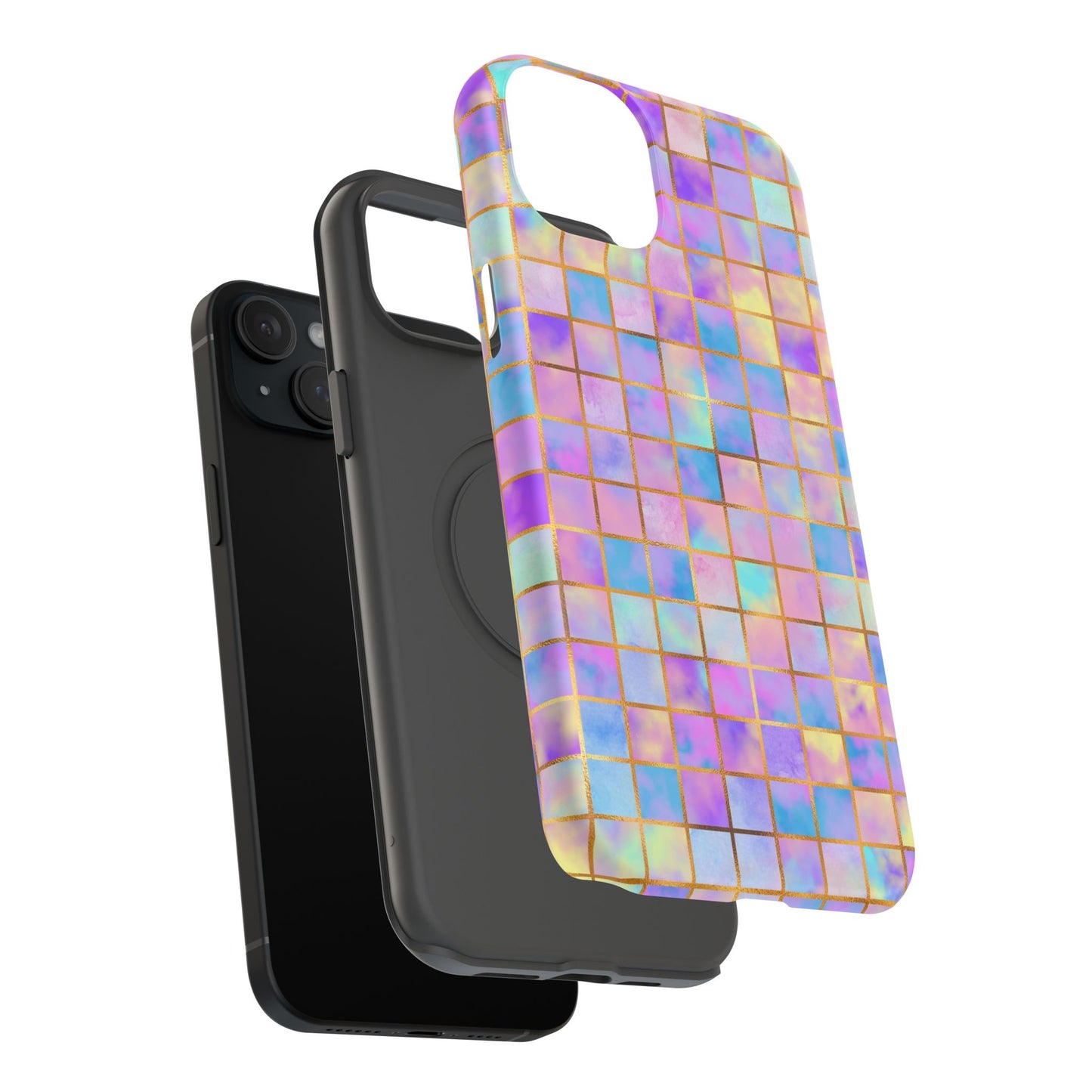 Colorful Mosaic Impact-Resistant Phone Case