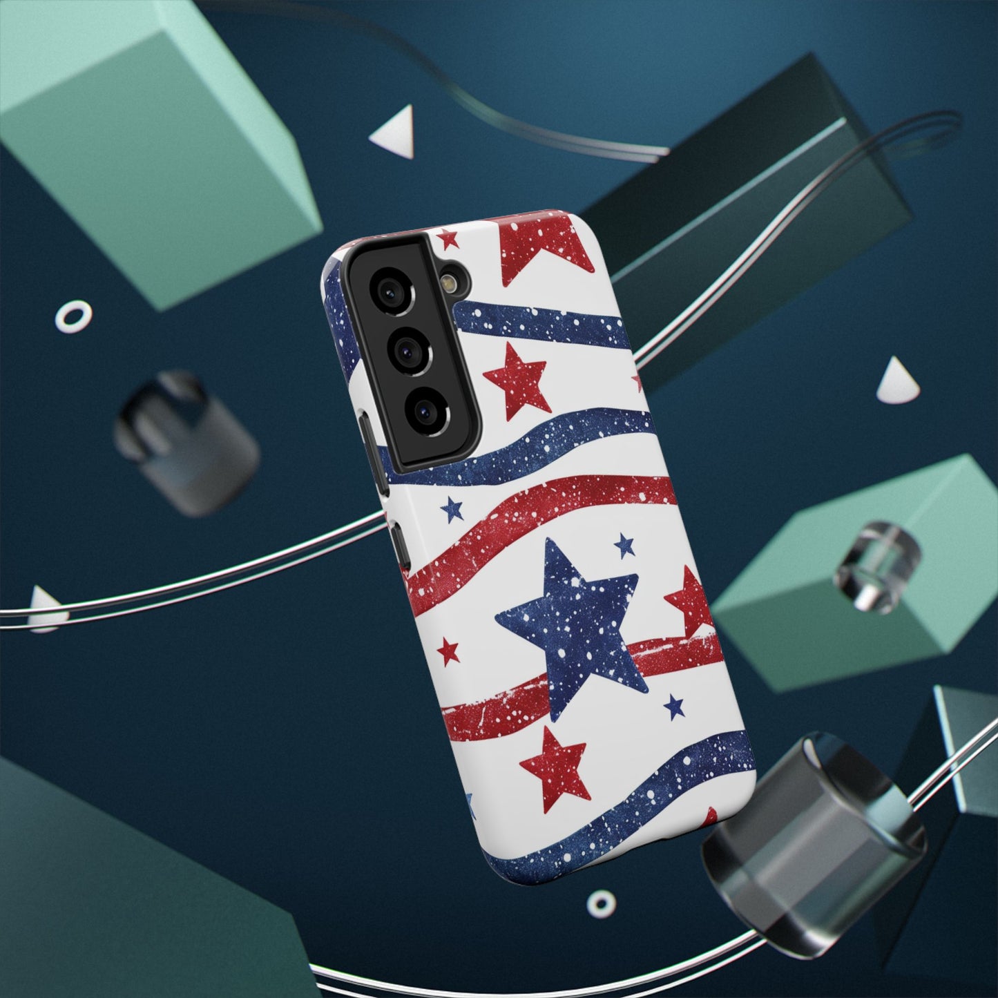 Stars & Stripes Design Impact-Resistant Phone Case