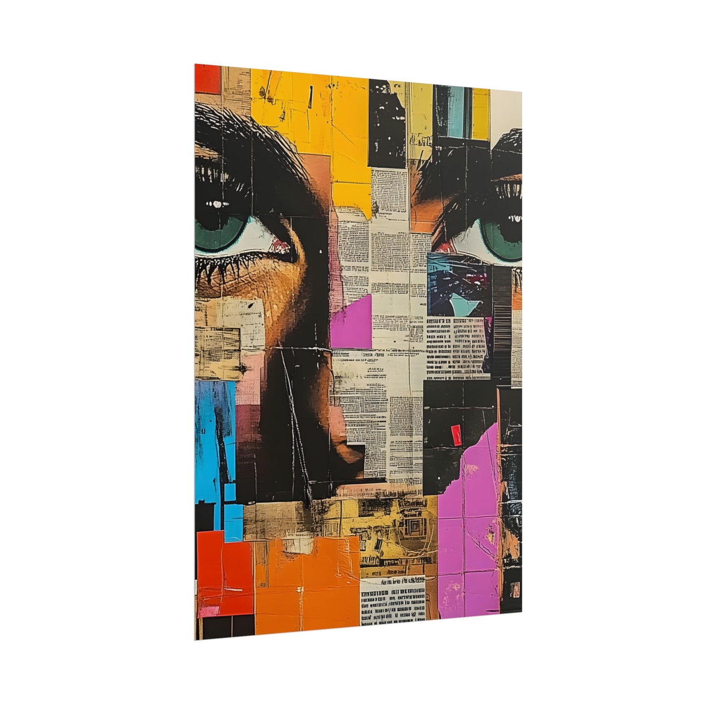 Wall Art Poster - Retro Pop Culture Woman 14 Comic Book Style