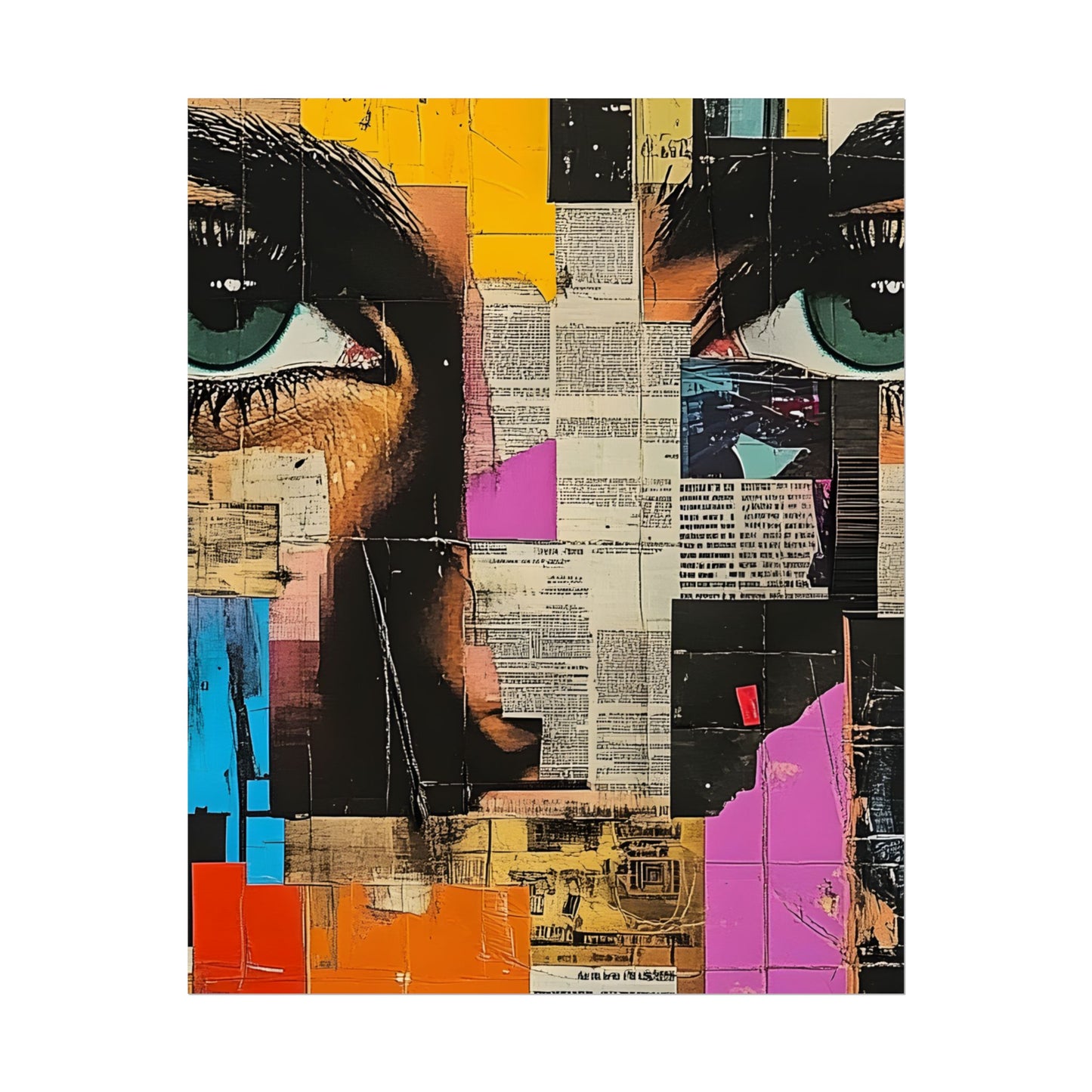 Wall Art Poster - Retro Pop Culture Woman 14 Comic Book Style