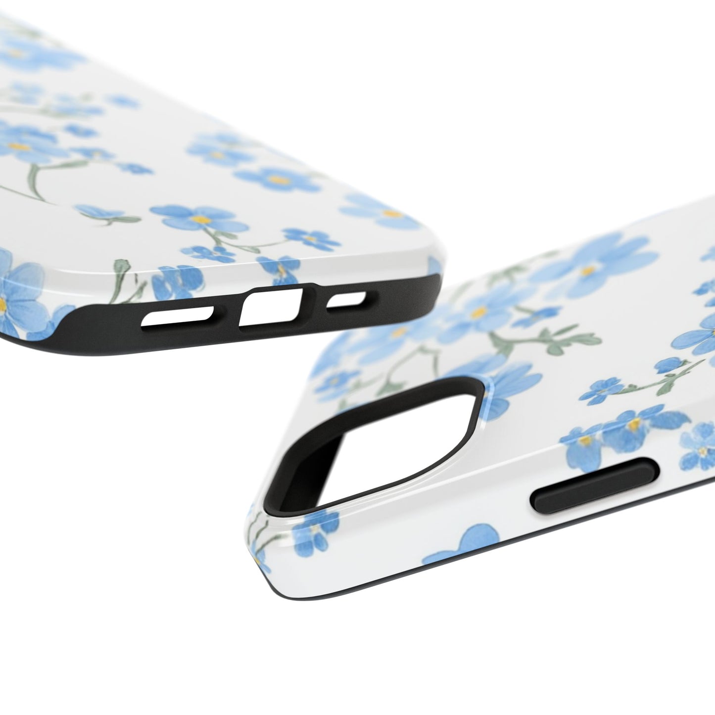 Blue Flower Design Floral Phone Case