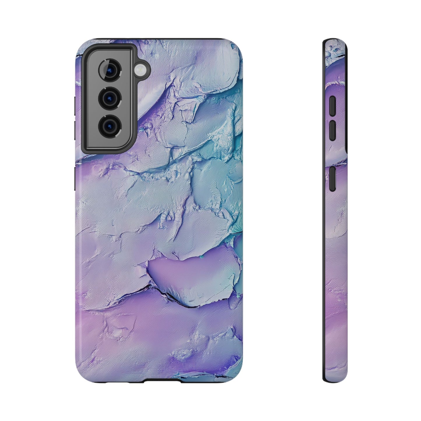 Vibrant Impact-Resistant Phone Case - Colorful Texture Design