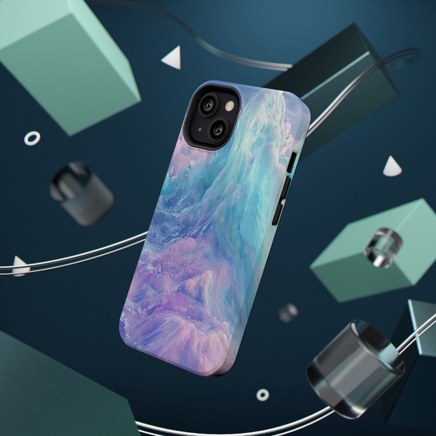 Phone Case - Colorful Abstract Waves Design