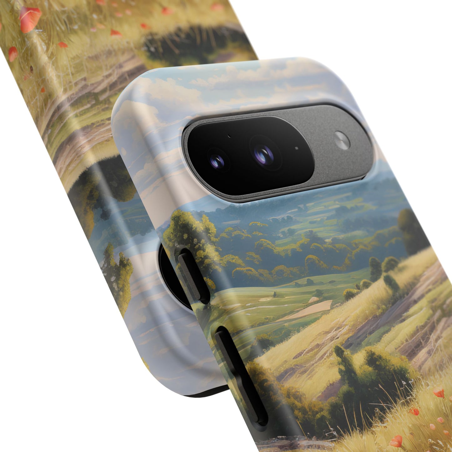 Phone Case with Beautiful Poppy Field Design