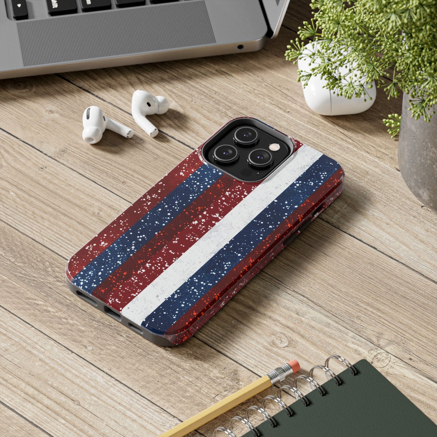 Patriotic Glitter Tough Phone Case