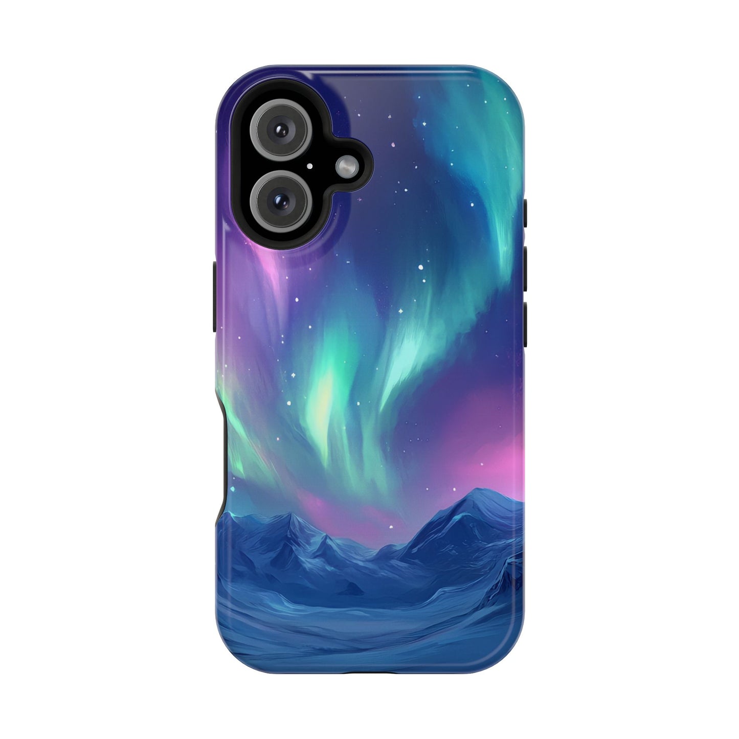 Aurora Borealis Impact-Resistant Phone Case - Colorful Northern Lights Design-2