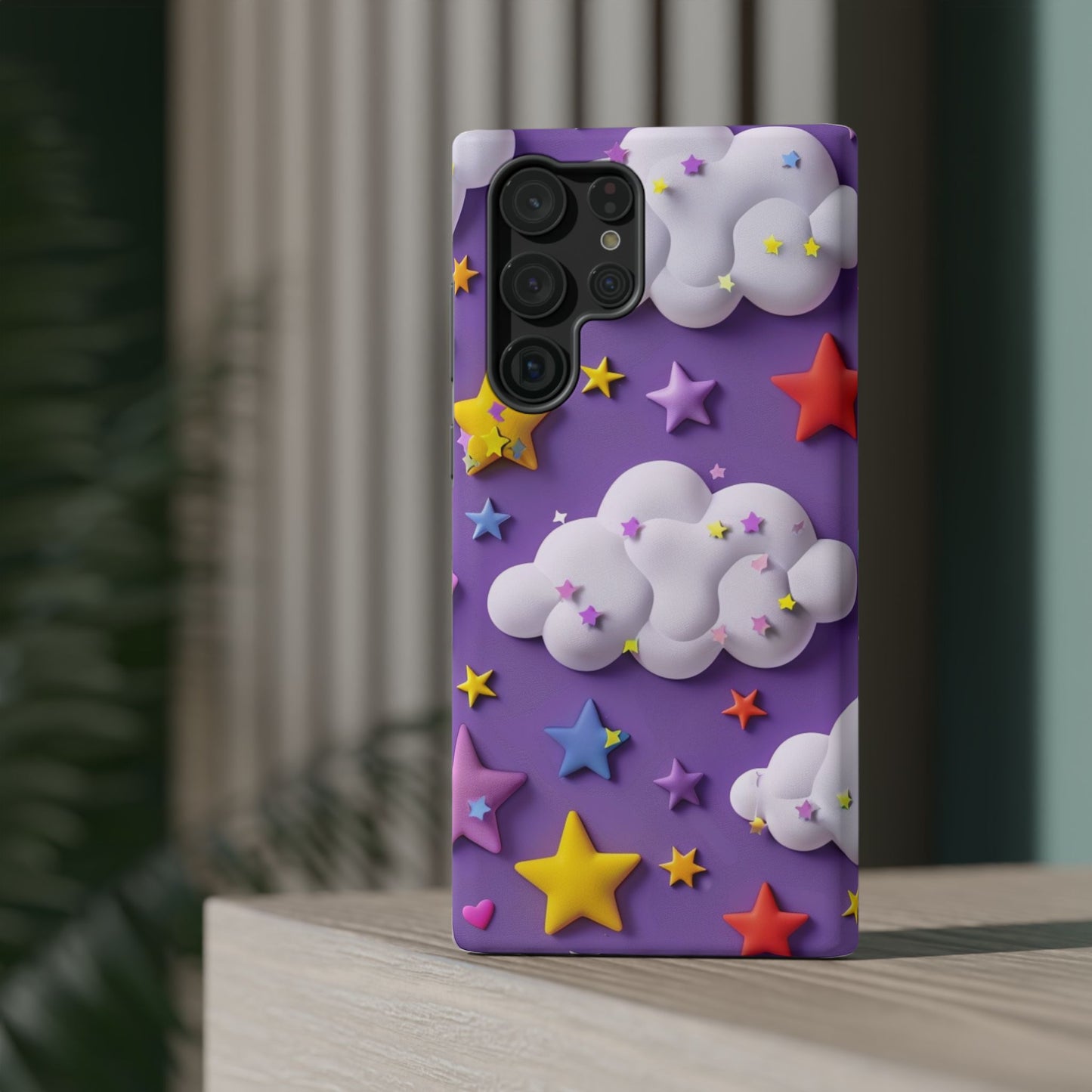 Colorful Cloud & Star Phone Case