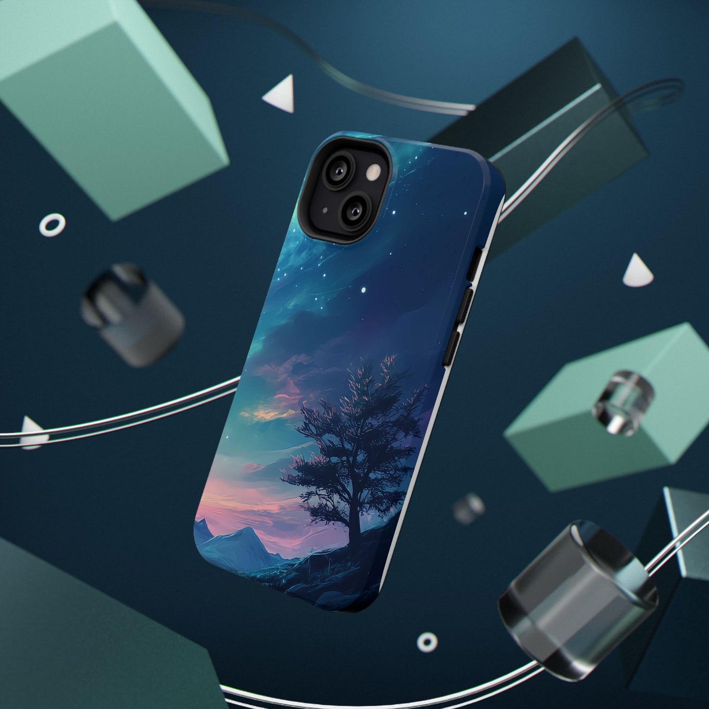 Stunning Galaxy Tree Impact-Resistant Phone Case