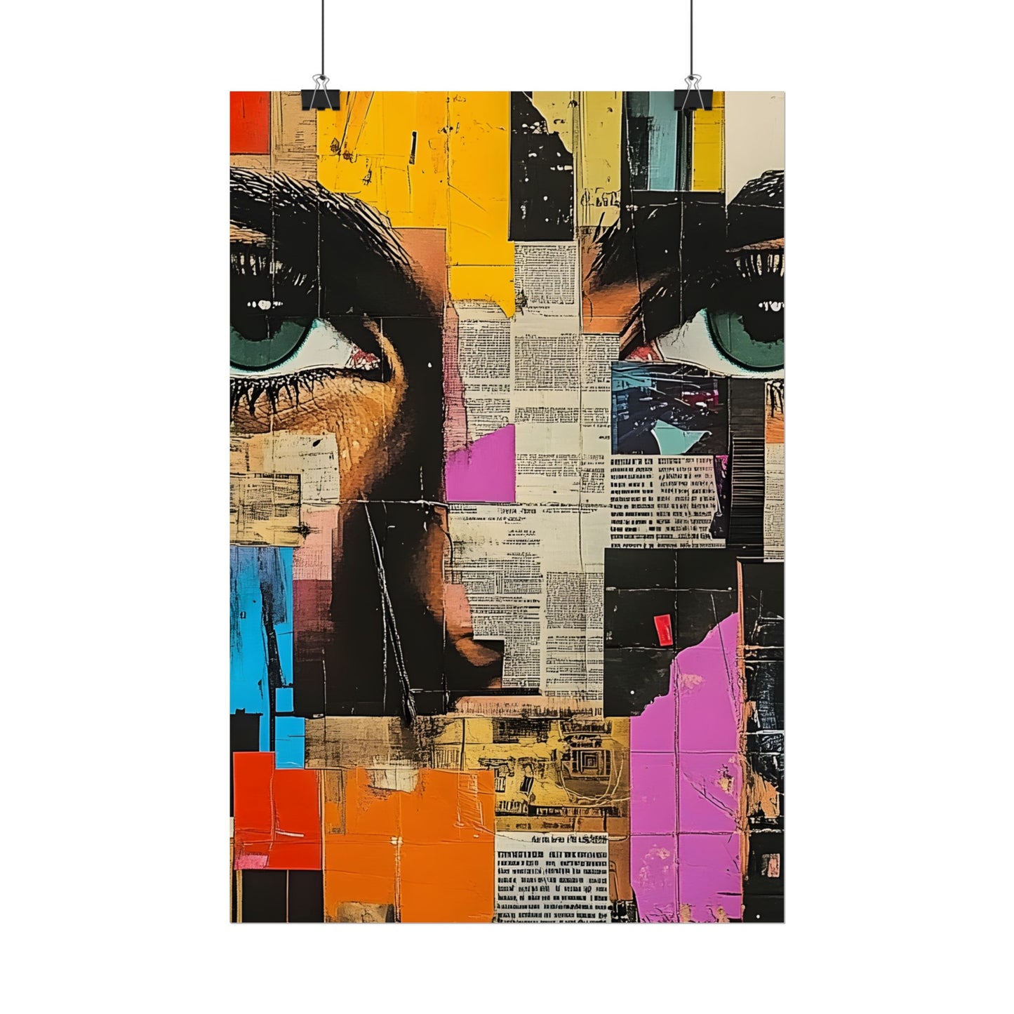 Wall Art Poster - Retro Pop Culture Woman 14 Comic Book Style
