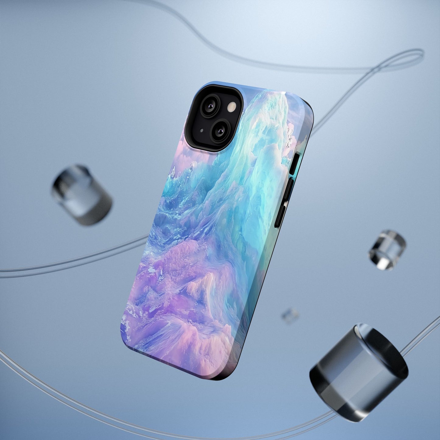 Phone Case - Colorful Abstract Waves Design