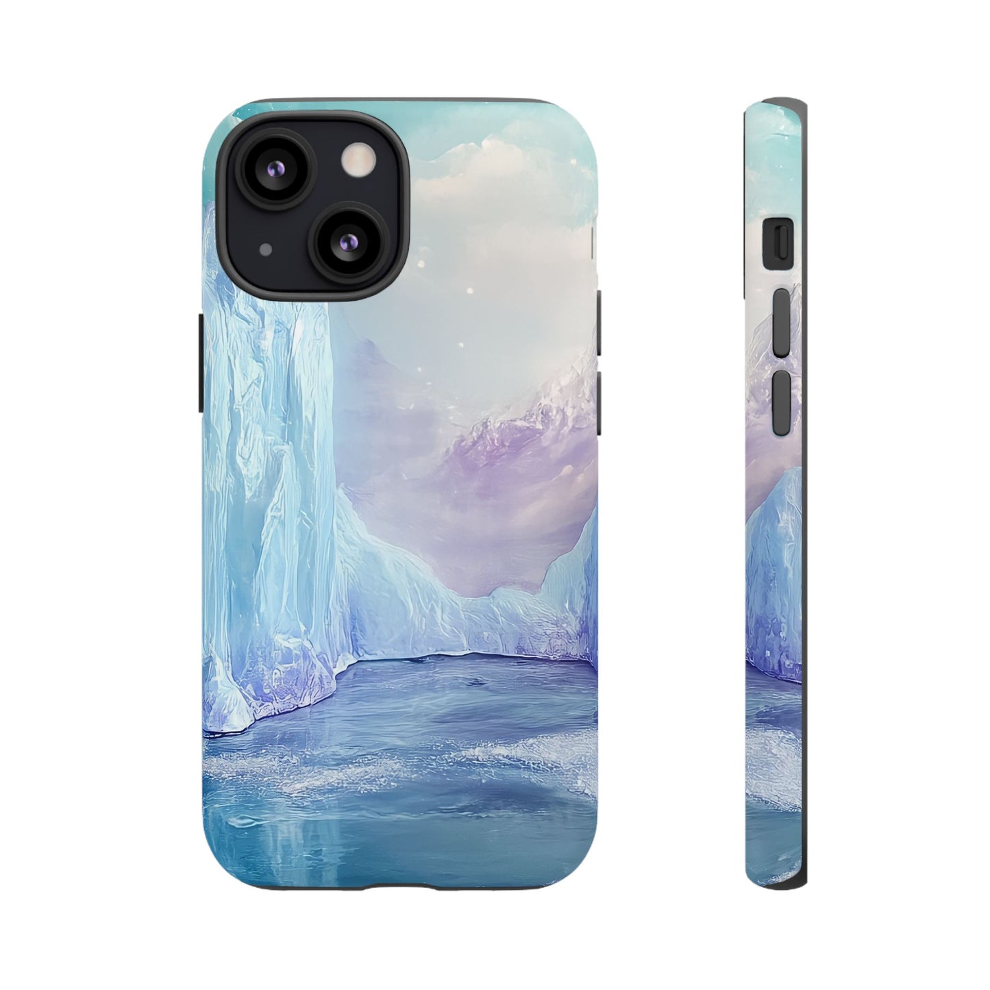 Artistic Phone Case with Iceberg Design