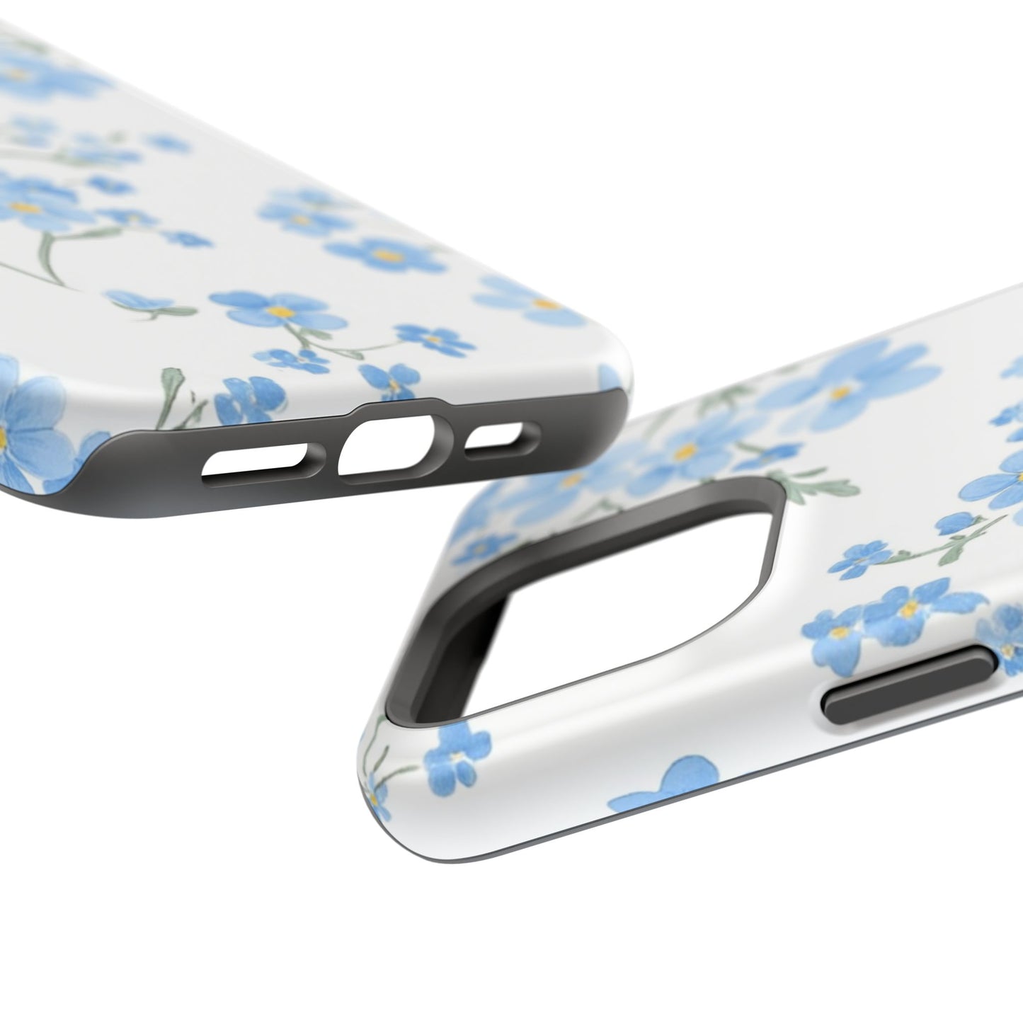 Blue Flower Design Floral Phone Case