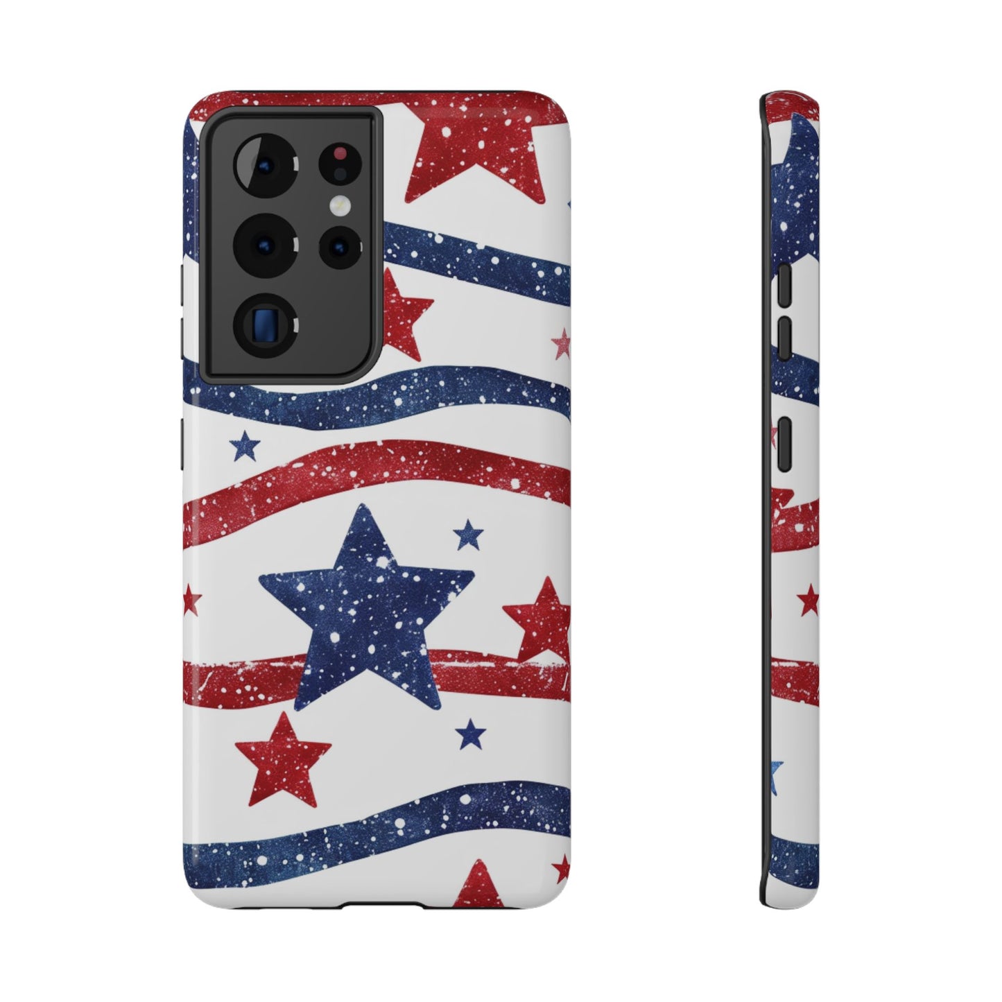 Stars & Stripes Design Impact-Resistant Phone Case