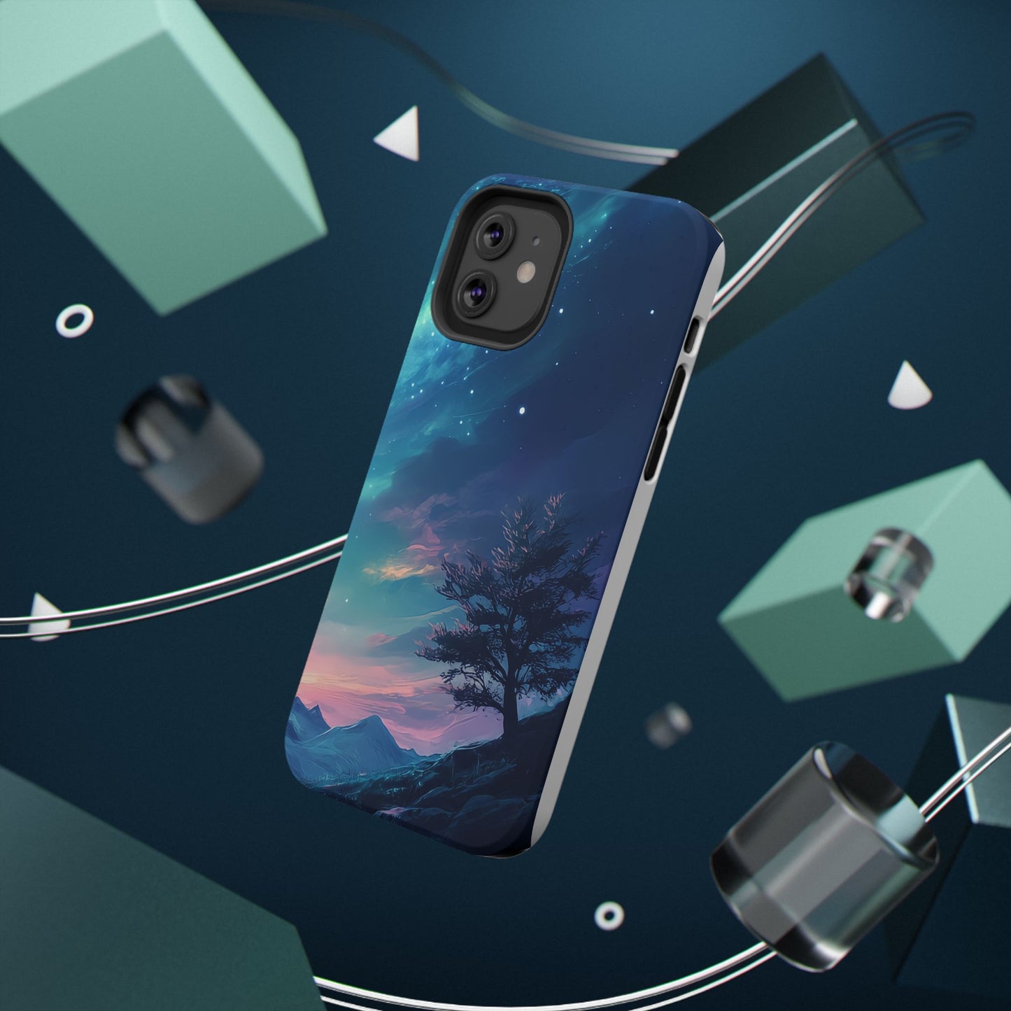 Stunning Galaxy Tree Impact-Resistant Phone Case