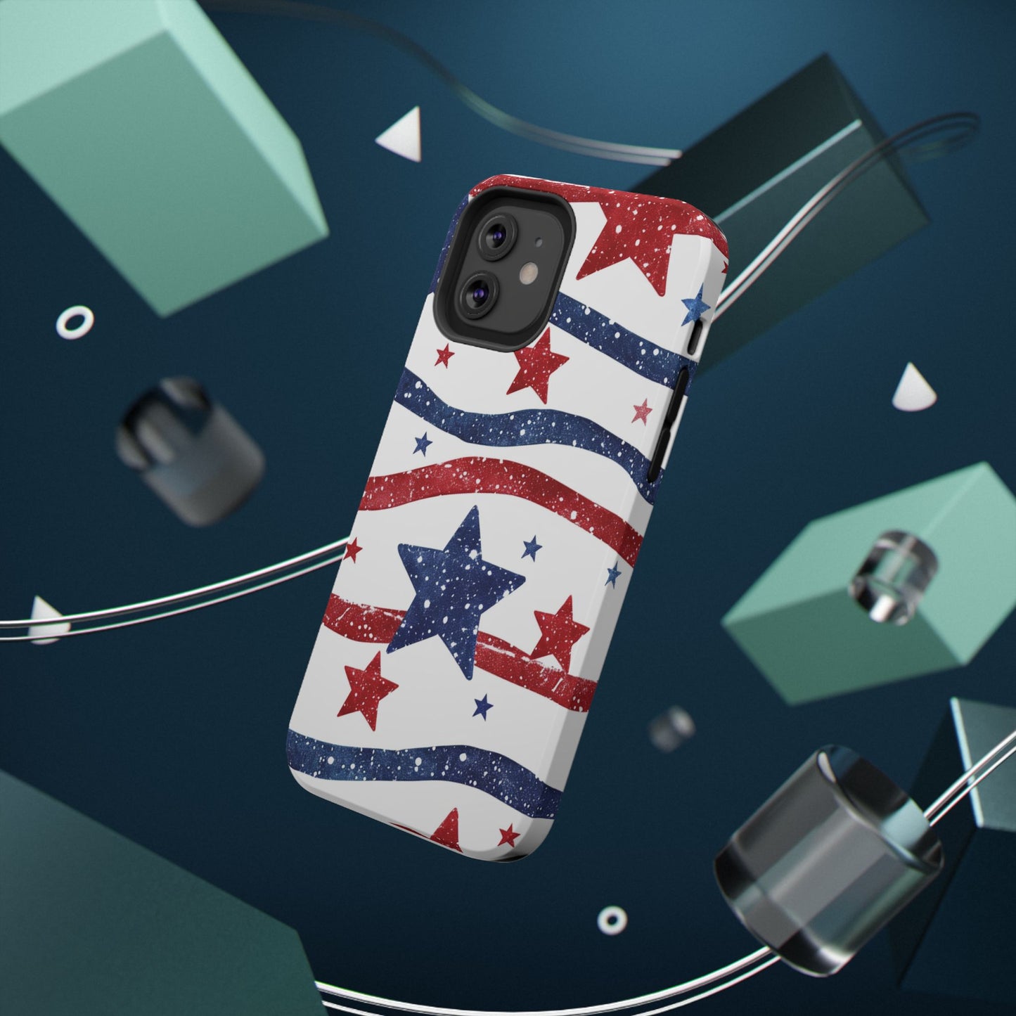 Stars & Stripes Design Impact-Resistant Phone Case