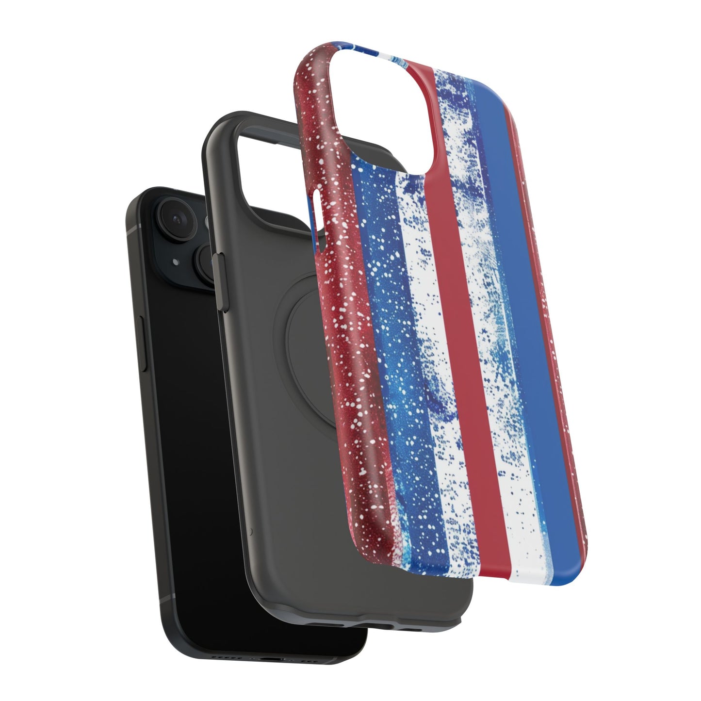 Patriotic Stripes Impact-Resistant Phone Case