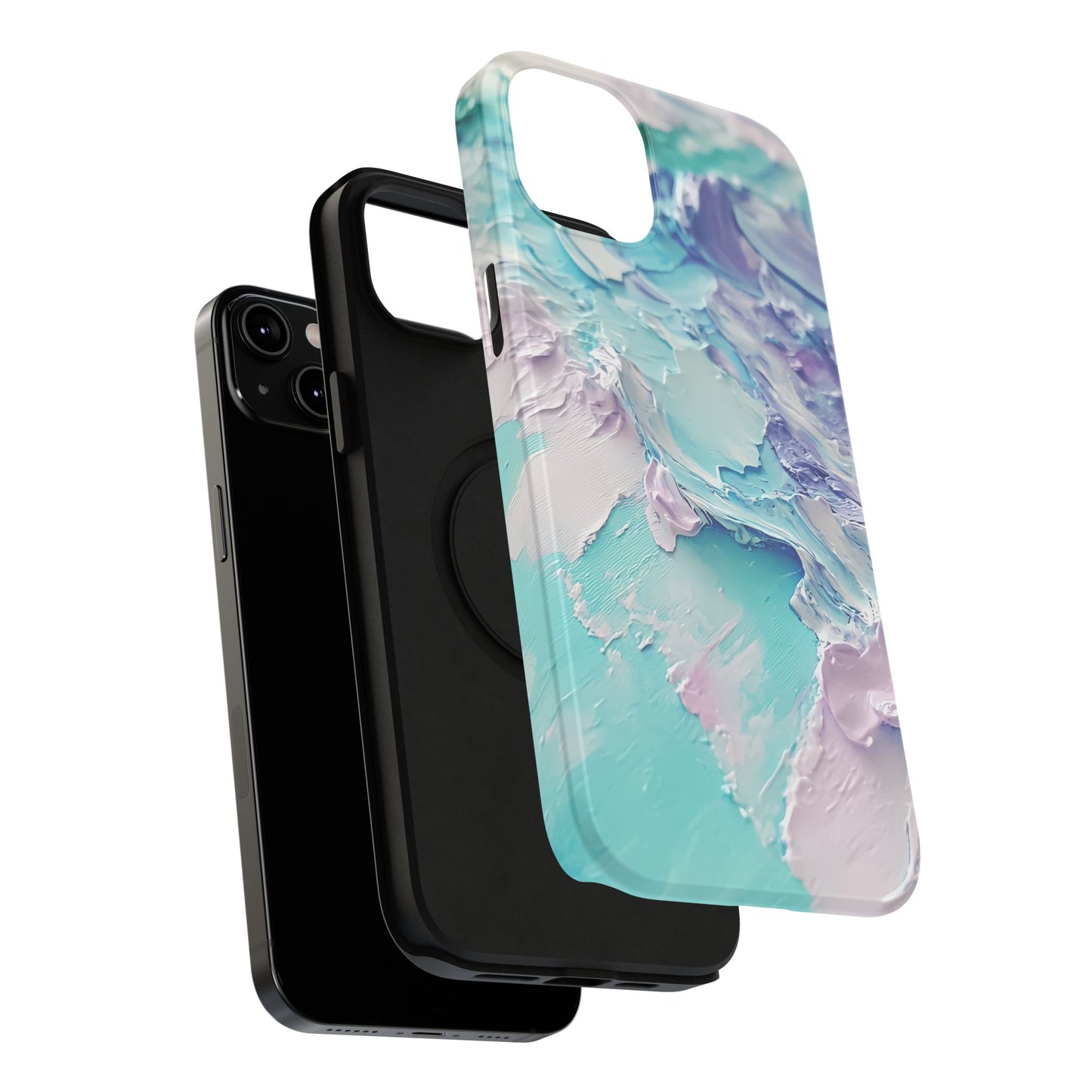 Aqua Abstract Impact-Resistant Phone Case