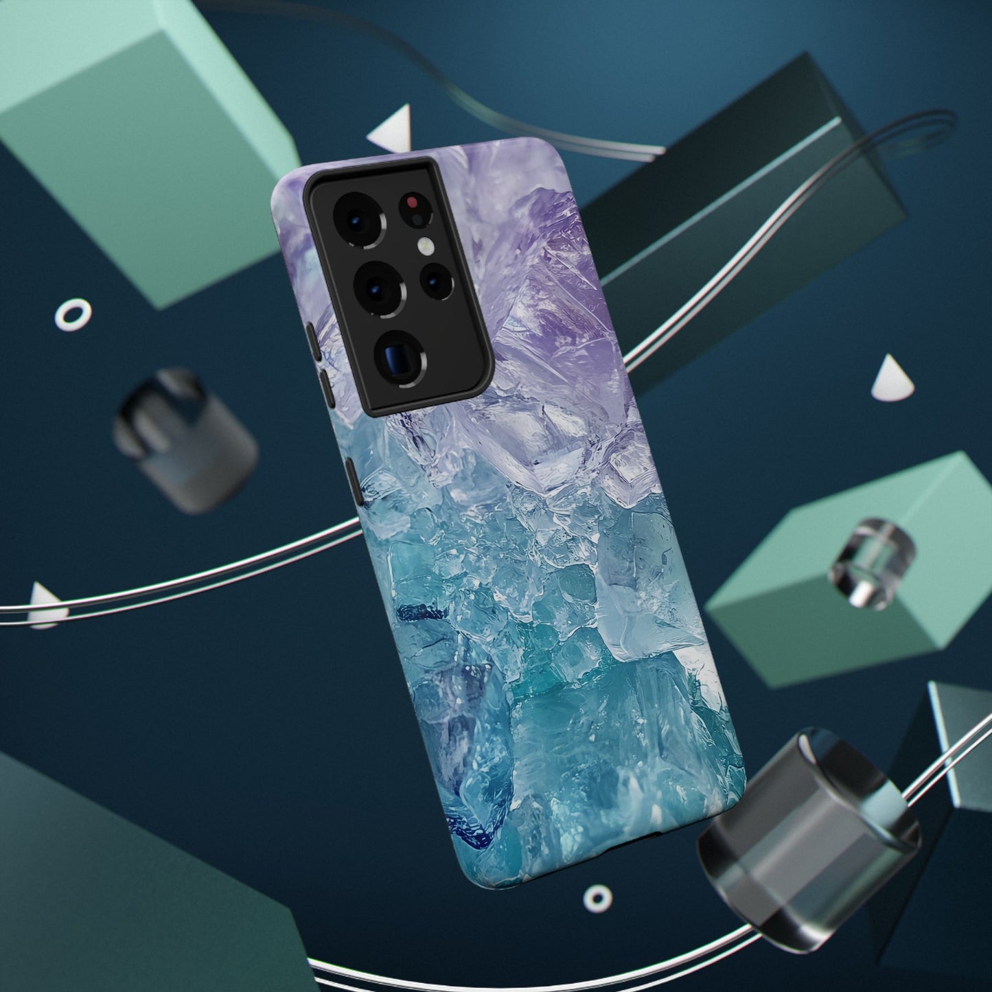 Crystal-Patterned Impact-Resistant Phone Case | Stylish Protection for Adventurers