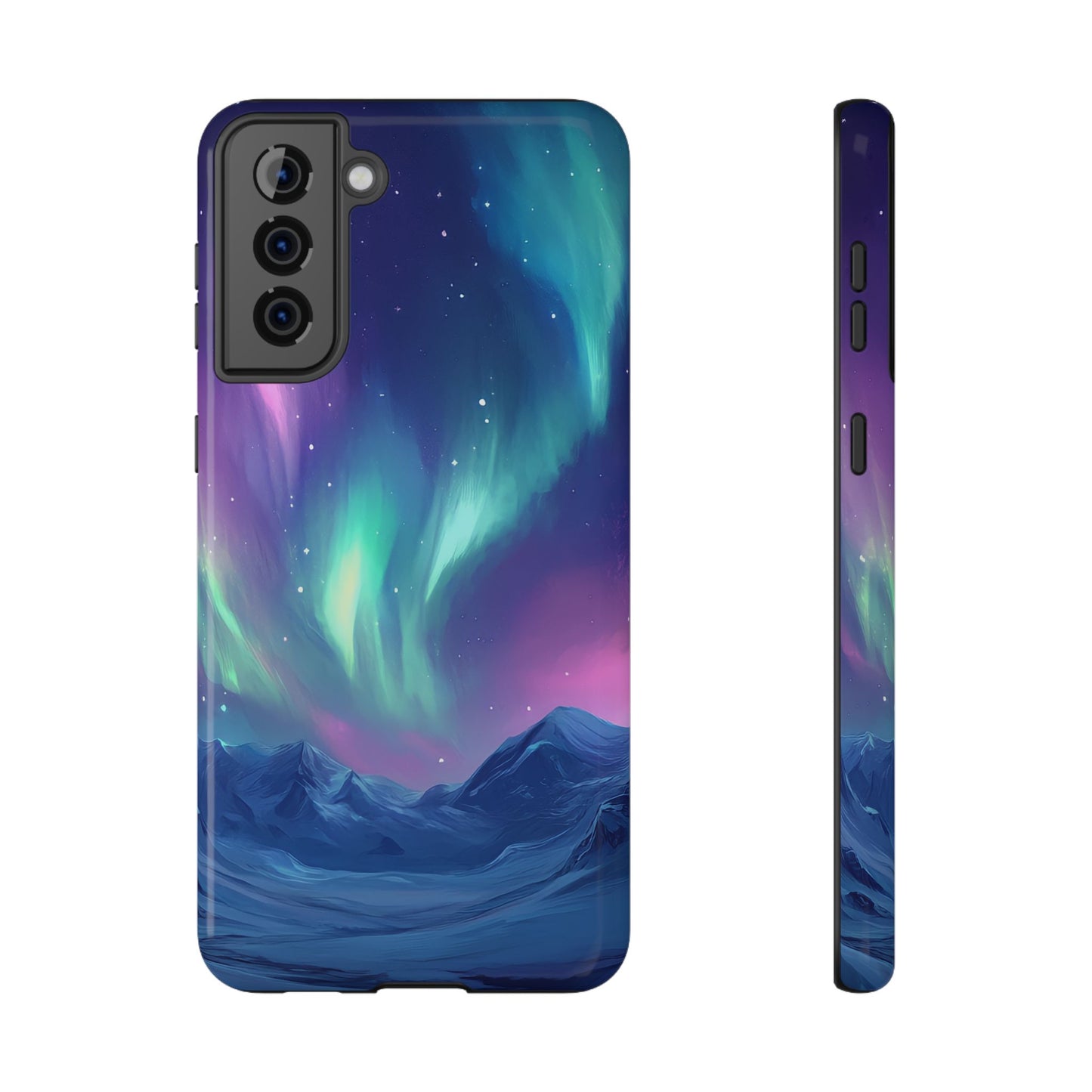 Aurora Borealis Impact-Resistant Phone Case - Colorful Northern Lights Design-2