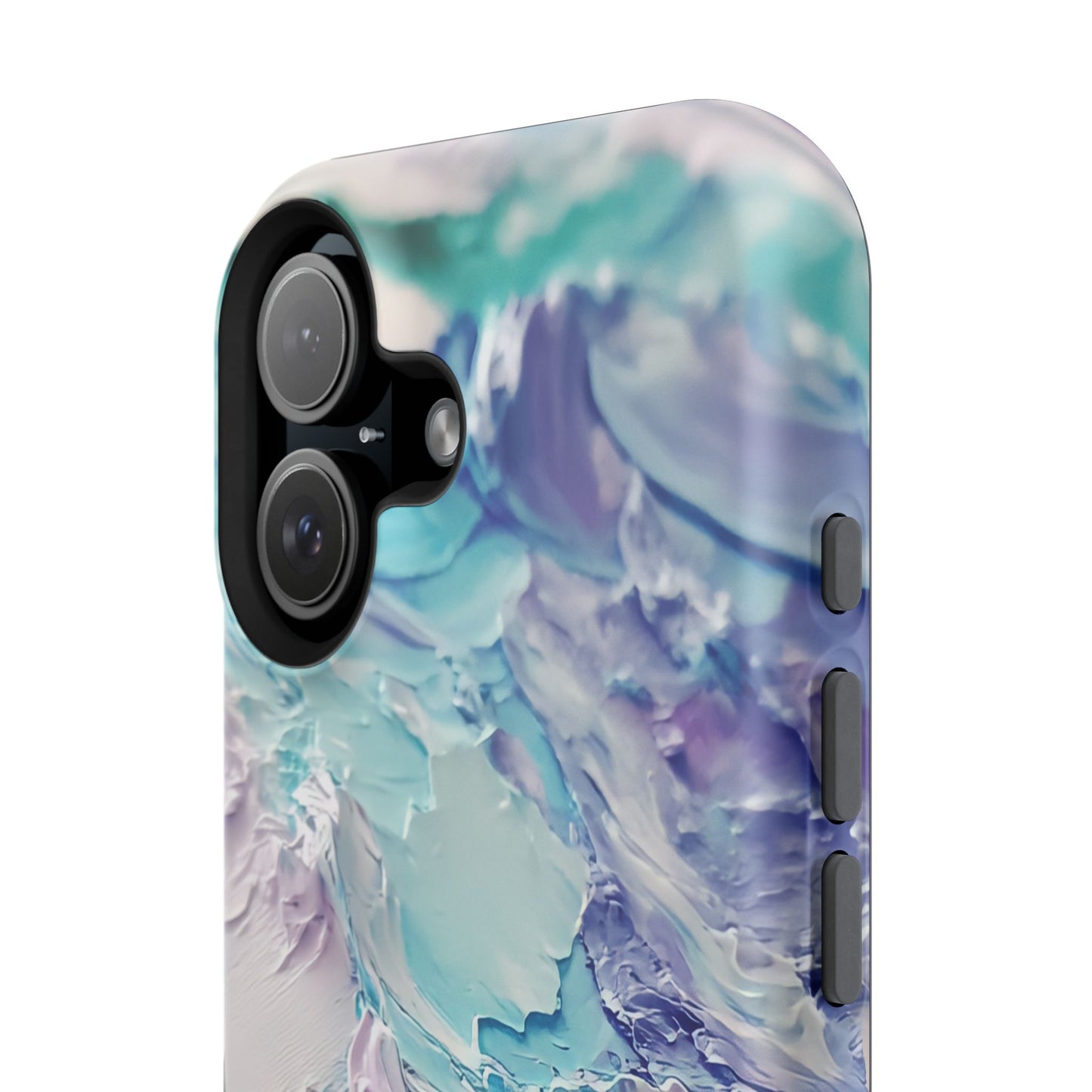 Aqua Abstract Impact-Resistant Phone Case