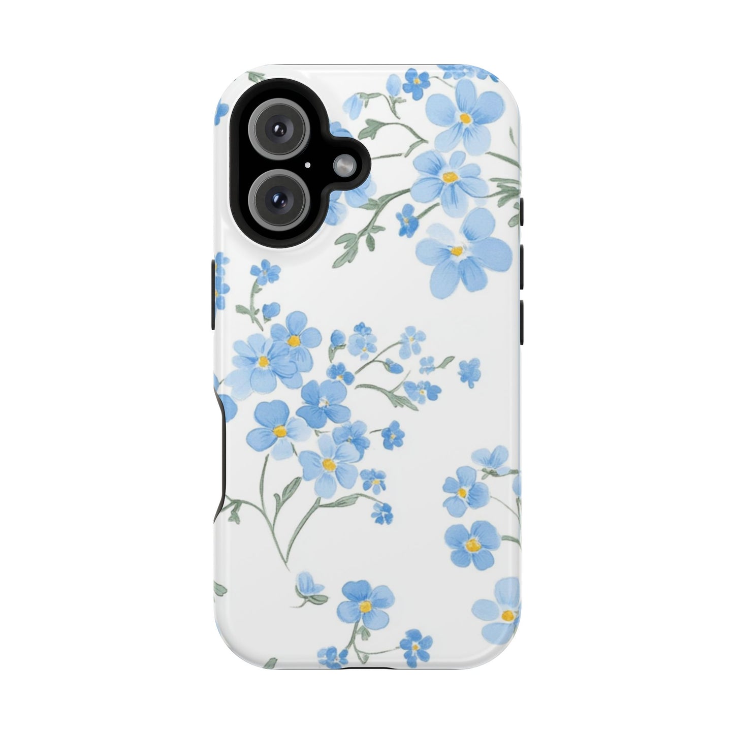 Blue Flower Design Floral Phone Case