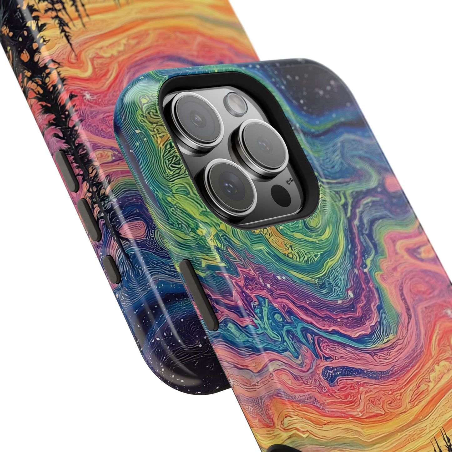 Nature-Inspired Impact-Resistant Phone Case - Vibrant Galaxy Sky Design