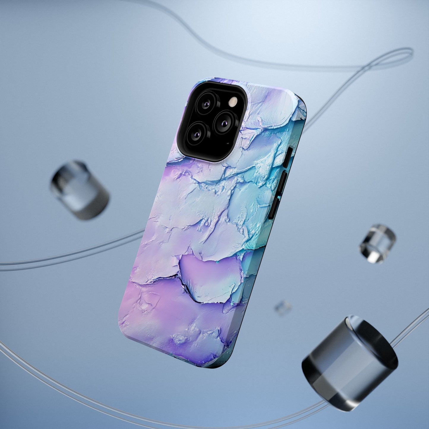 Vibrant Impact-Resistant Phone Case - Colorful Texture Design