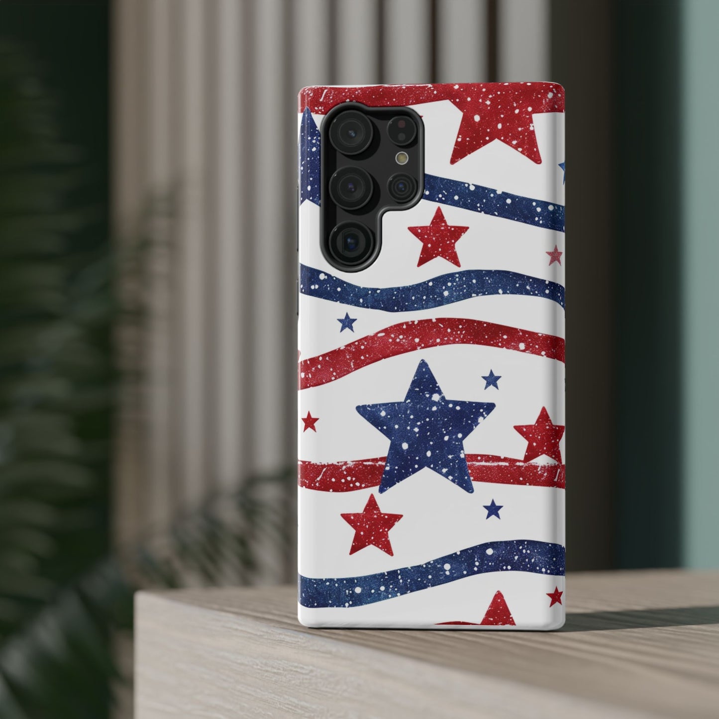 Stars & Stripes Design Impact-Resistant Phone Case